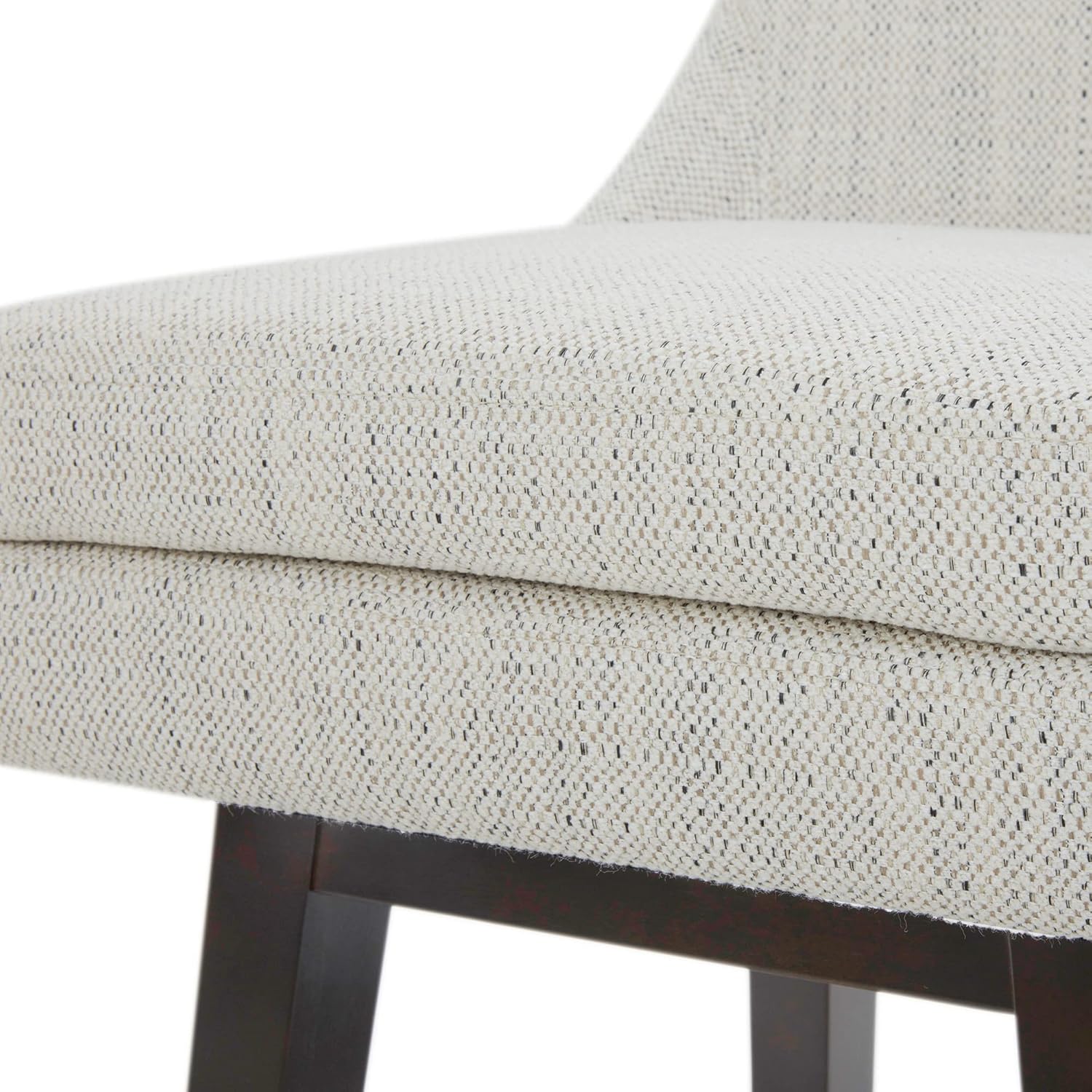 CHITA Bar Stools Set of 2, Counter Height Swivel Barstools, FSC Certified Morden Upholstered Fabric Counter Chairs with Back Support, 26.8" H Seat Height, Fabric in Ivory