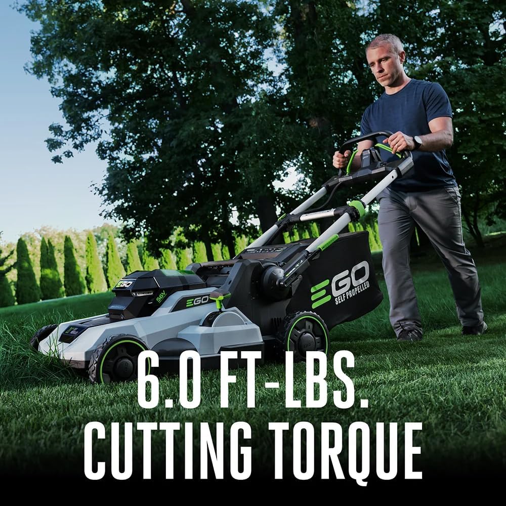 EGO POWER+ Electric Lawn Mower  Self-Propelled Cordless  Includes 56V 6.0Ah Battery And 320W Charger - LM2114SP
