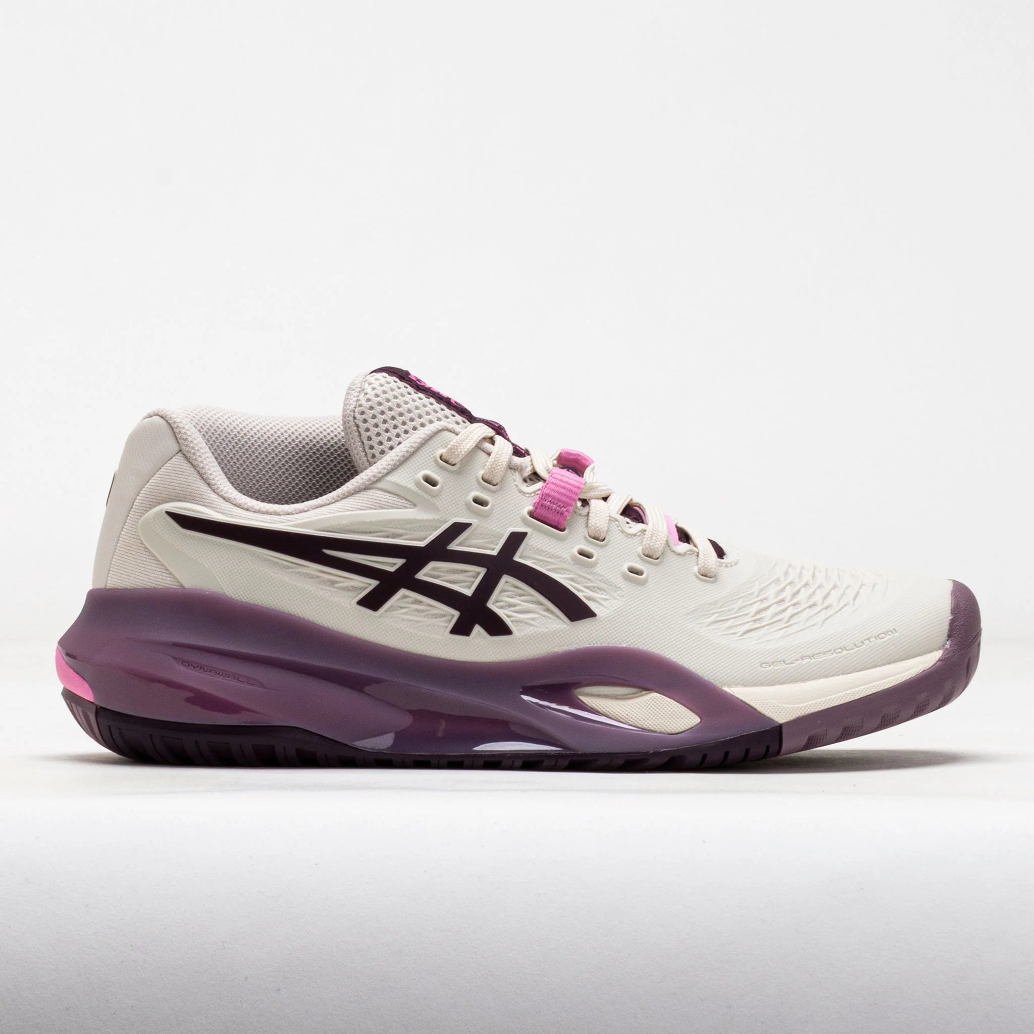 ASICS GEL-Resolution X Women's Soft Oat/Dark Aubergine