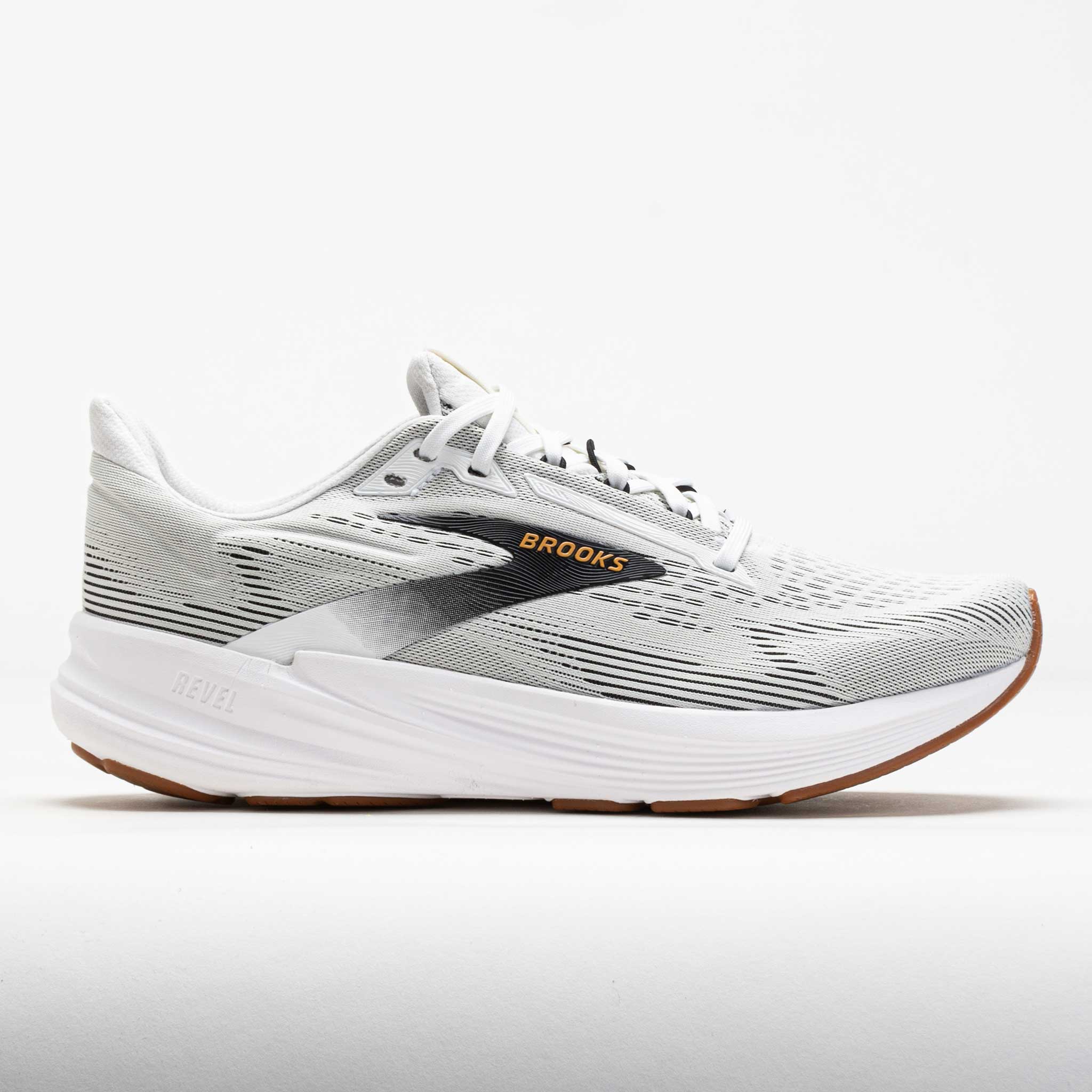 Brooks Revel 8 Men's White/Black/Oak Buff