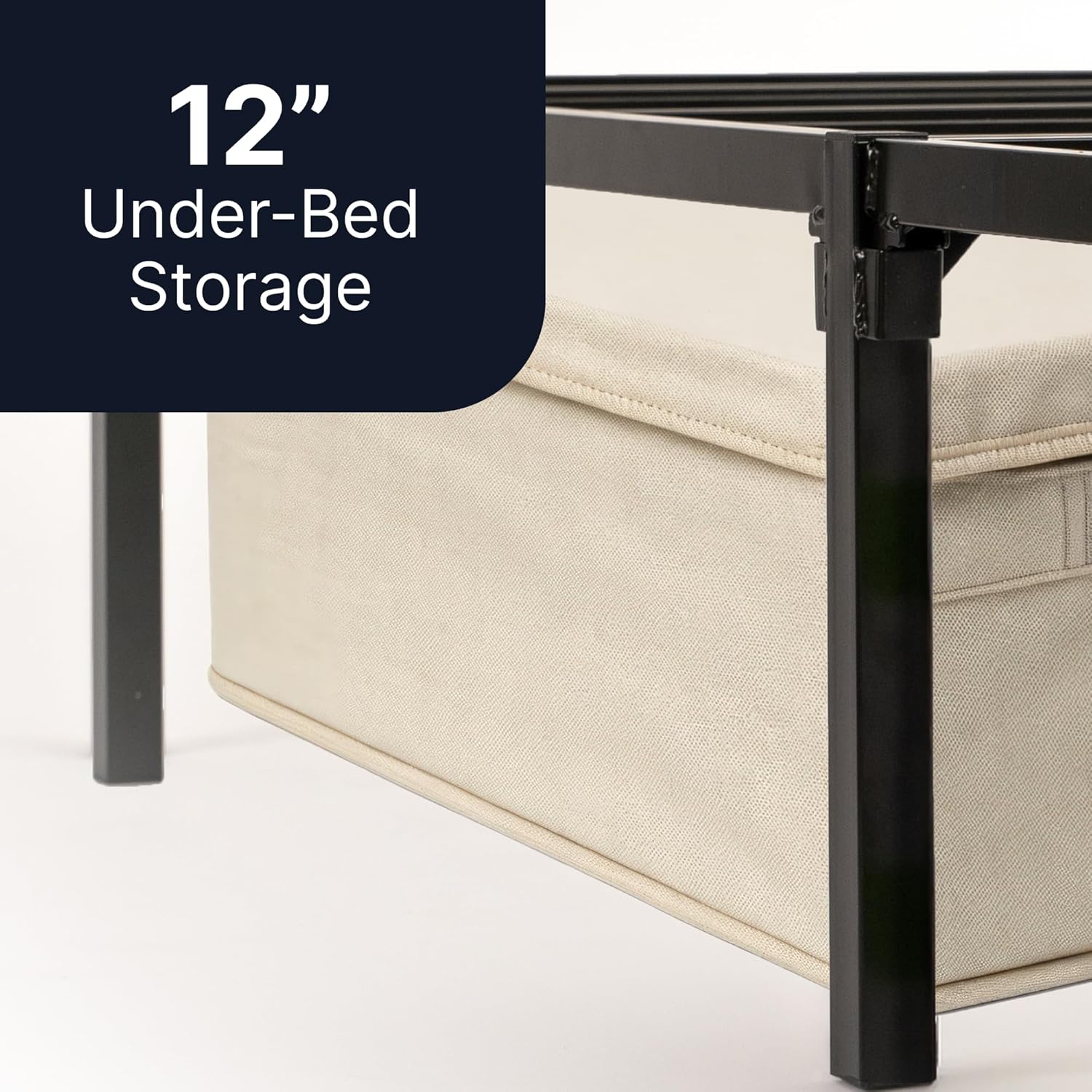 GhostBed Ultimate 11 Inch Memory Foam Mattress with Metal Platform Bed Frame Foundation with Slat Support Bundle - Firm Feel - CertiPUR-US Certified - Twin XL