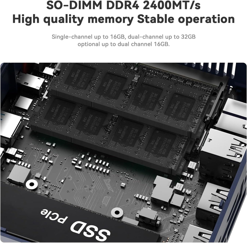 Beelink SER3 Mini PC  AMD Ryzen 3 3200U(14nm  2C/4T) up to 3.5GHz  Mini Gaming Computer 16GB DDR4 RAM 500GB PCIE3.0 X4 SSD  Micro PC 4K@60Hz Dual Display  Mini Computer WiFi6/BT5.2/HTPC/W-11 Pro