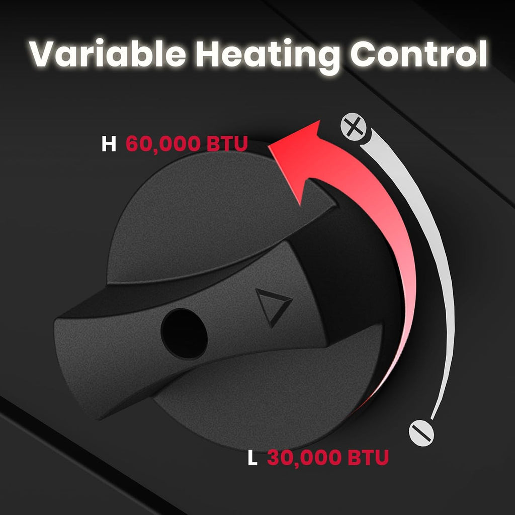 GASLAND FlameJet 60 000 BTU Propane Forced Air Heater  Portable Space Heater for Garage  Patio  Construction Sites