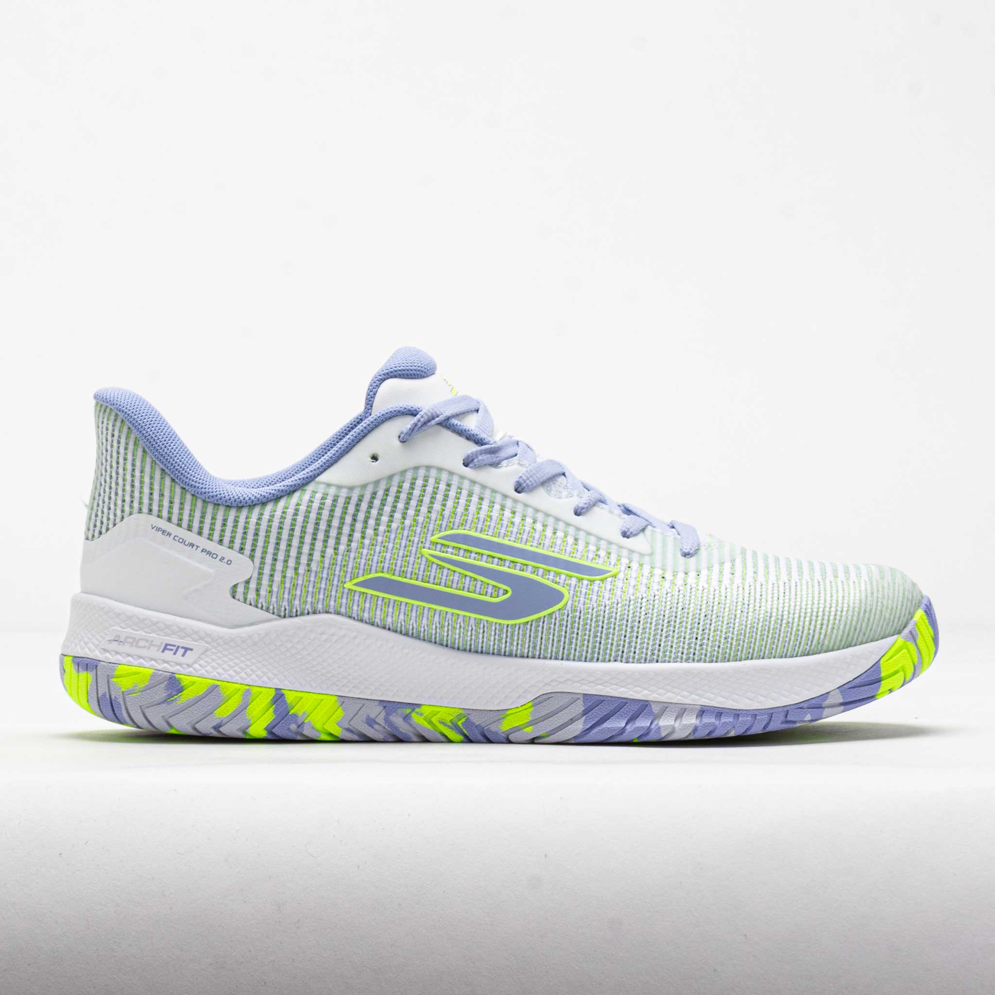 Skechers Viper Court Pro 2.0 Wide Women's White/Periwinkle