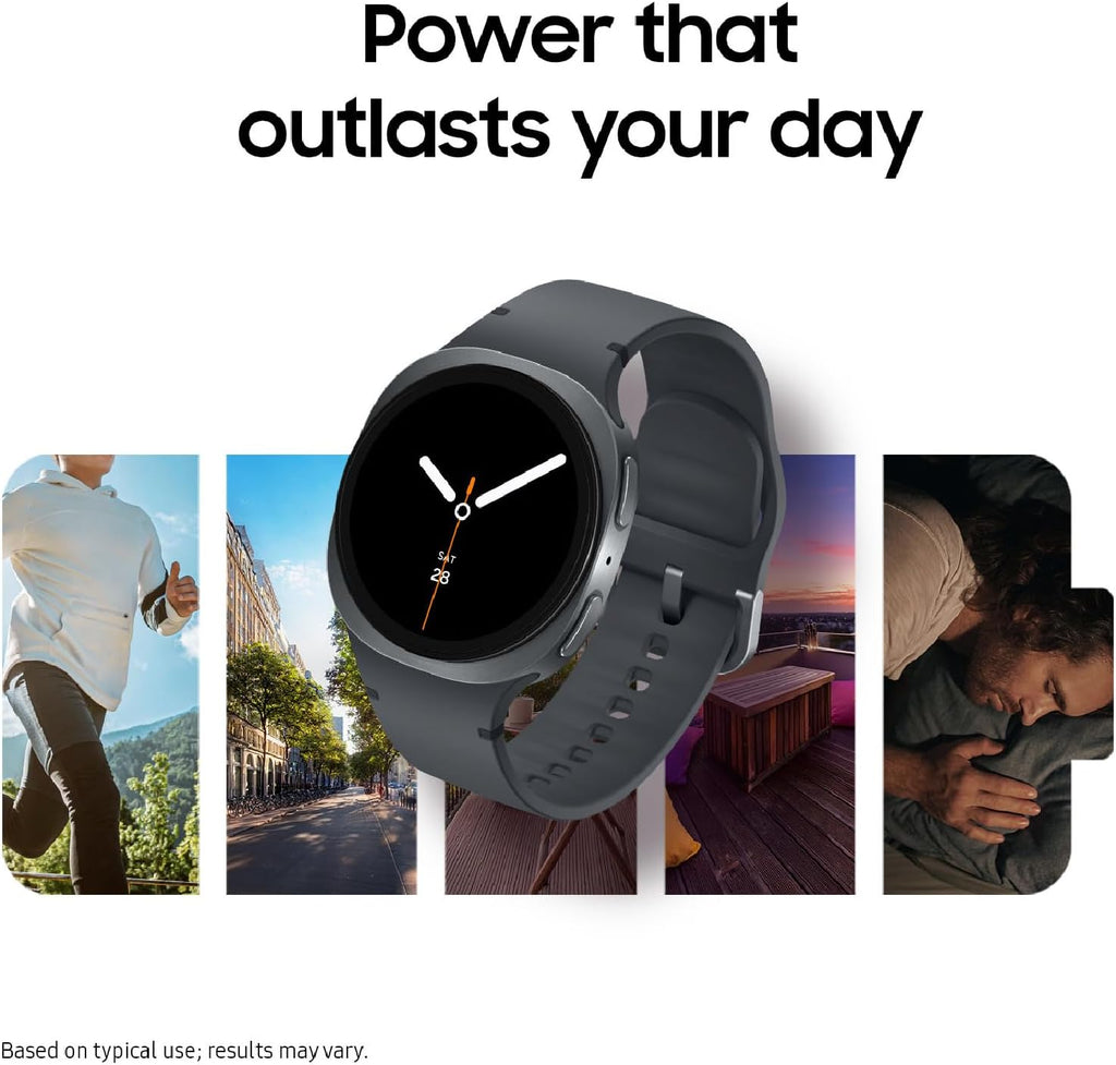 Samsung Galaxy Watch 8 (2025) 44mm Bluetooth Smartwatch  Cushion Design  Fitness Tracker  Sleep Coaching  Running Coach  Energy Score  Heart Rate Tracking  Graphite US Version  2 Yr Warranty