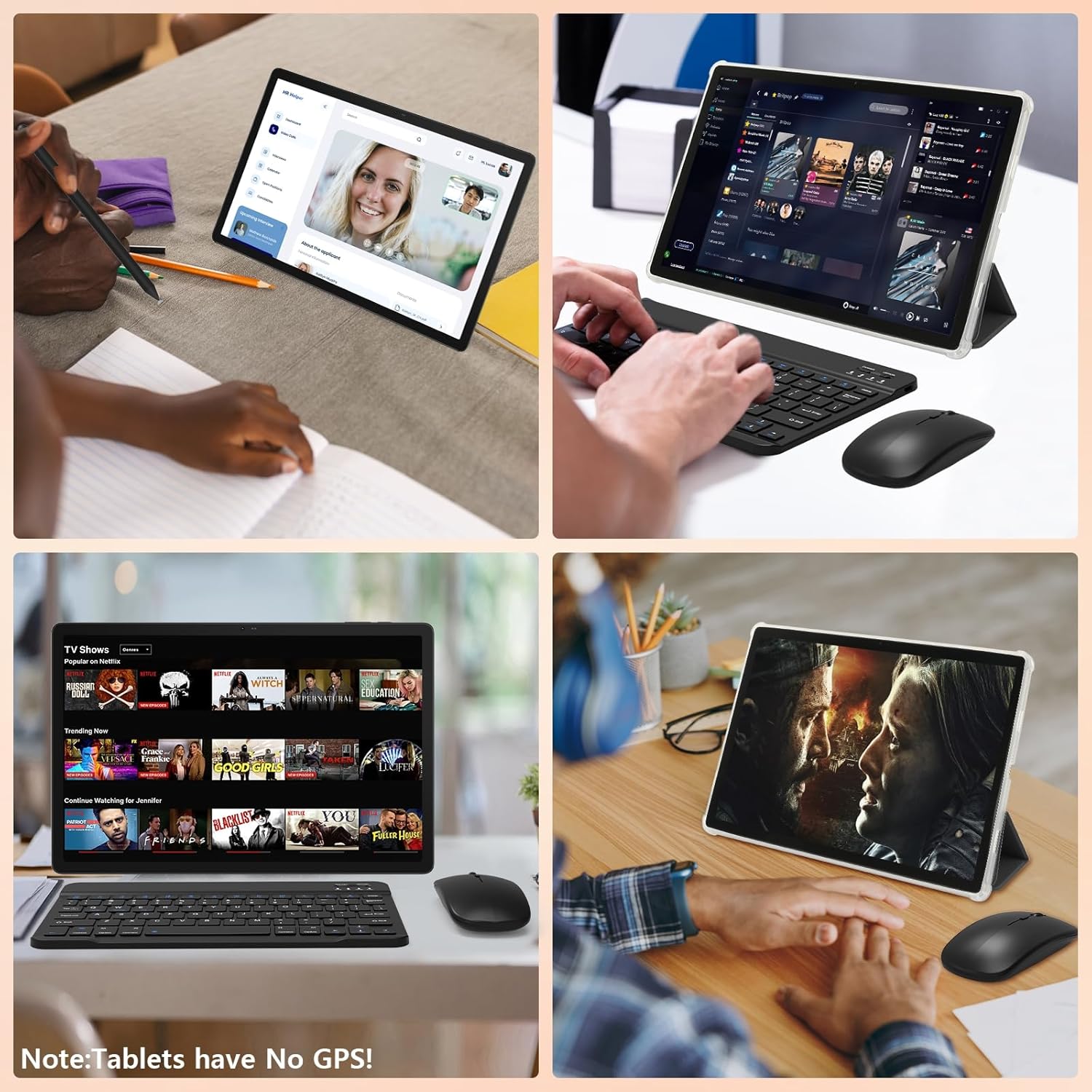 Tablet｜14 inch Android 16 Tablet｜30GB RAM 256GB ROM｜1920 * 1200 IPS FHD｜10000mAh 30W Fast Charging｜Octa-core Processor｜Wi-Fi 6  BT 5.4｜Dual Camera with Keyboard｜Mouse｜Stylus｜Case｜Headphone