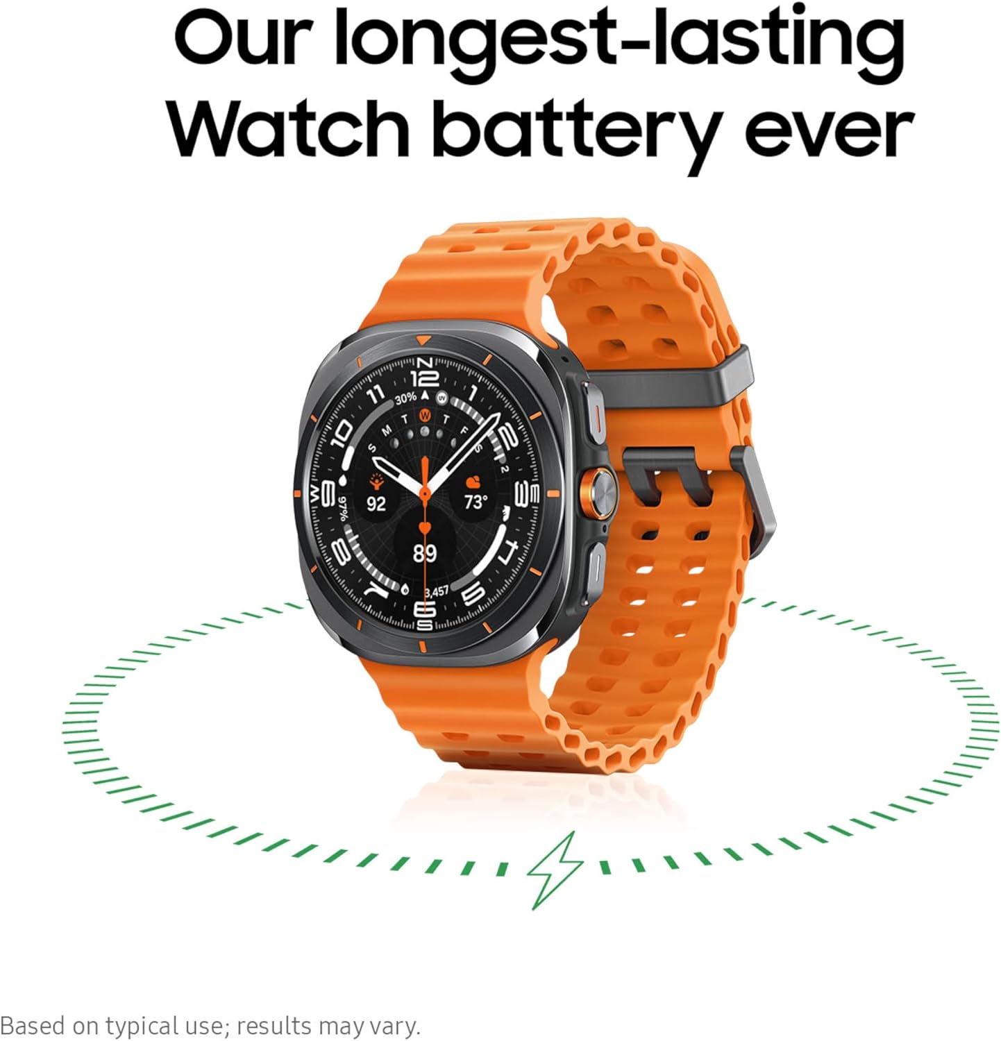 Samsung Galaxy Watch Ultra (2025) 47mm LTE Smartwatch  Titanium Casing  Advanced Sleep Coaching  Running Coach  Energy Score  Heart Rate Tracking  GPS  Titanium Silver US Version  2 Yr Warranty