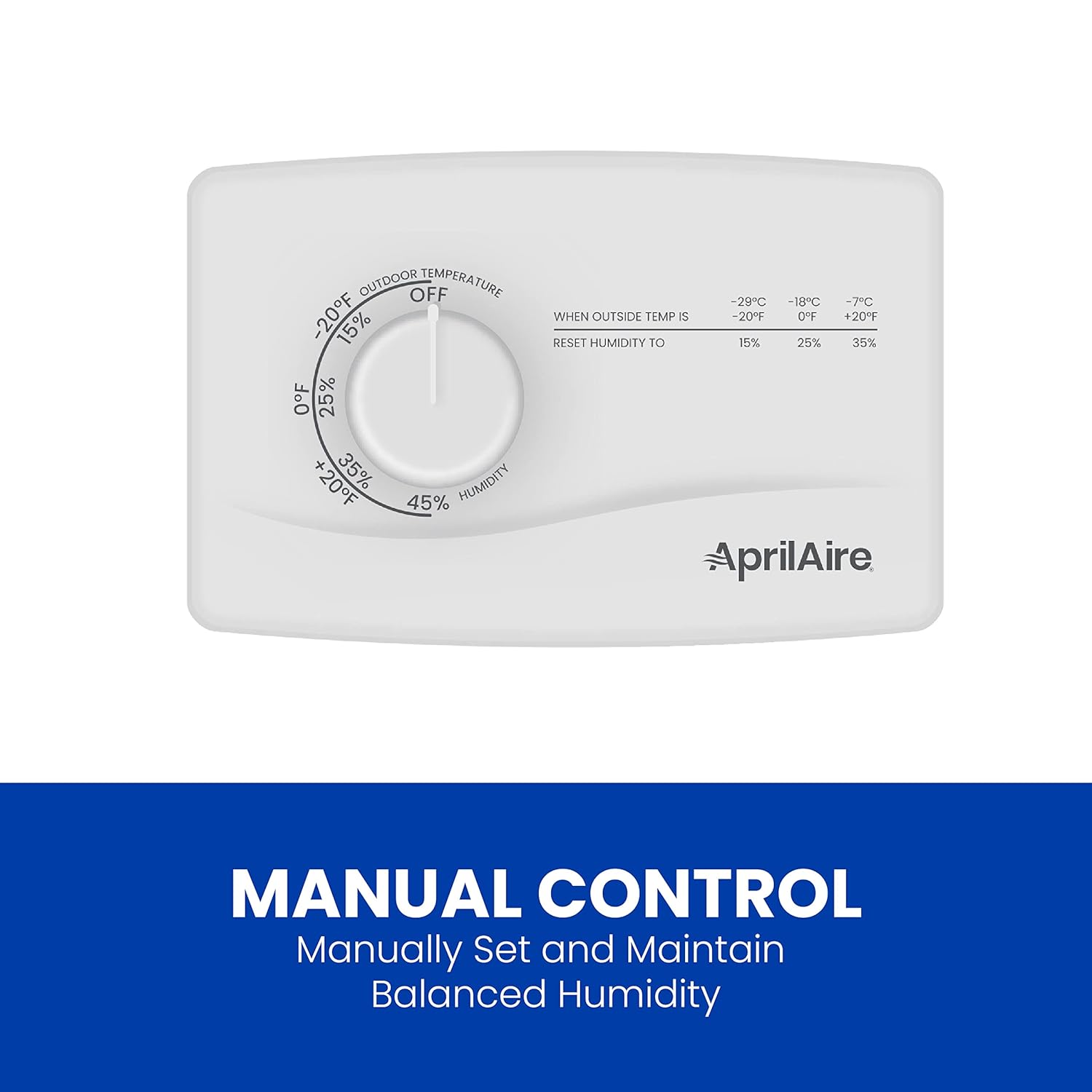 AprilAire 500M 12-gal. Whole-House Small Bypass Evaporative Humidifier with Manual Control for up to 3,600 sq. ft. + AprilAire Model 5843 Humidifier Installation Kit