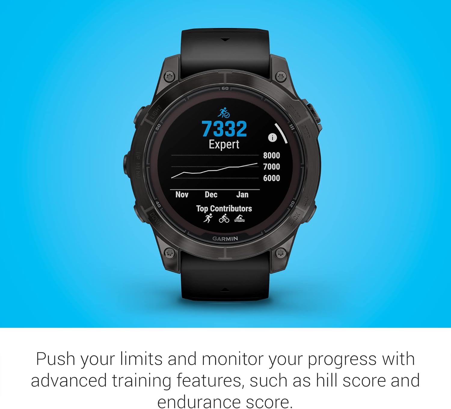 Garmin fēnix 7 Pro Sapphire Solar  Multisport GPS Smartwatch  Built-in Flashlight  Solar Charging Capability  Black