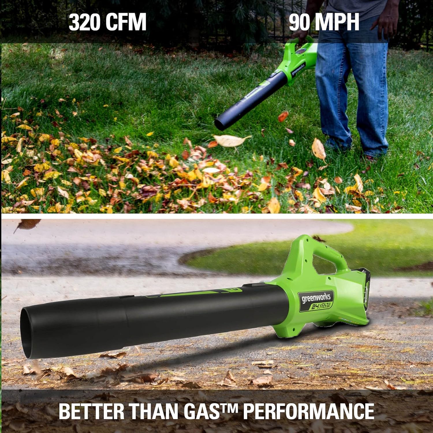 Greenworks 48V (24V x 2) 21" Cordless Battery Self-Propelled Mower & 320 CFM Blower Combo Kit w/ (2) 5.0Ah USB Batteries  (1) 2.0Ah Batter & Chargers
