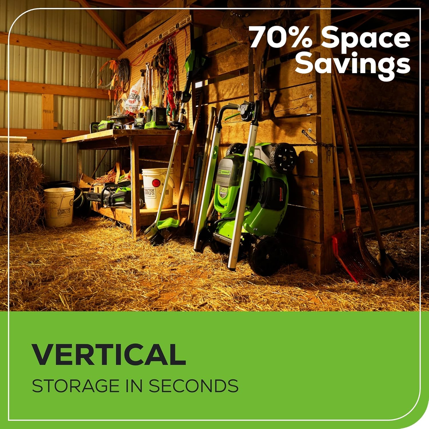 Greenworks 60V 21" Cordless Lawn Mower – 5.0Ah Battery & Rapid Chargerr(75+ Tool Compatibility  60Min Runtime)