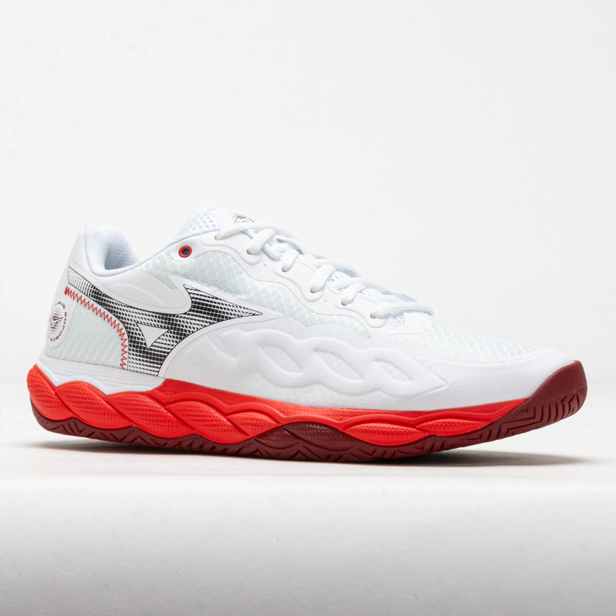Mizuno Wave Enforce Court AC Men's White/Fiery Red