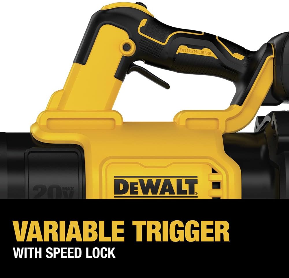 DEWALT 20V MAX* XR Leaf Blower  Cordless  Handheld  125-MPH  450-CFM (Tool Only-Battery & Charger not Included) (DCBL722B)