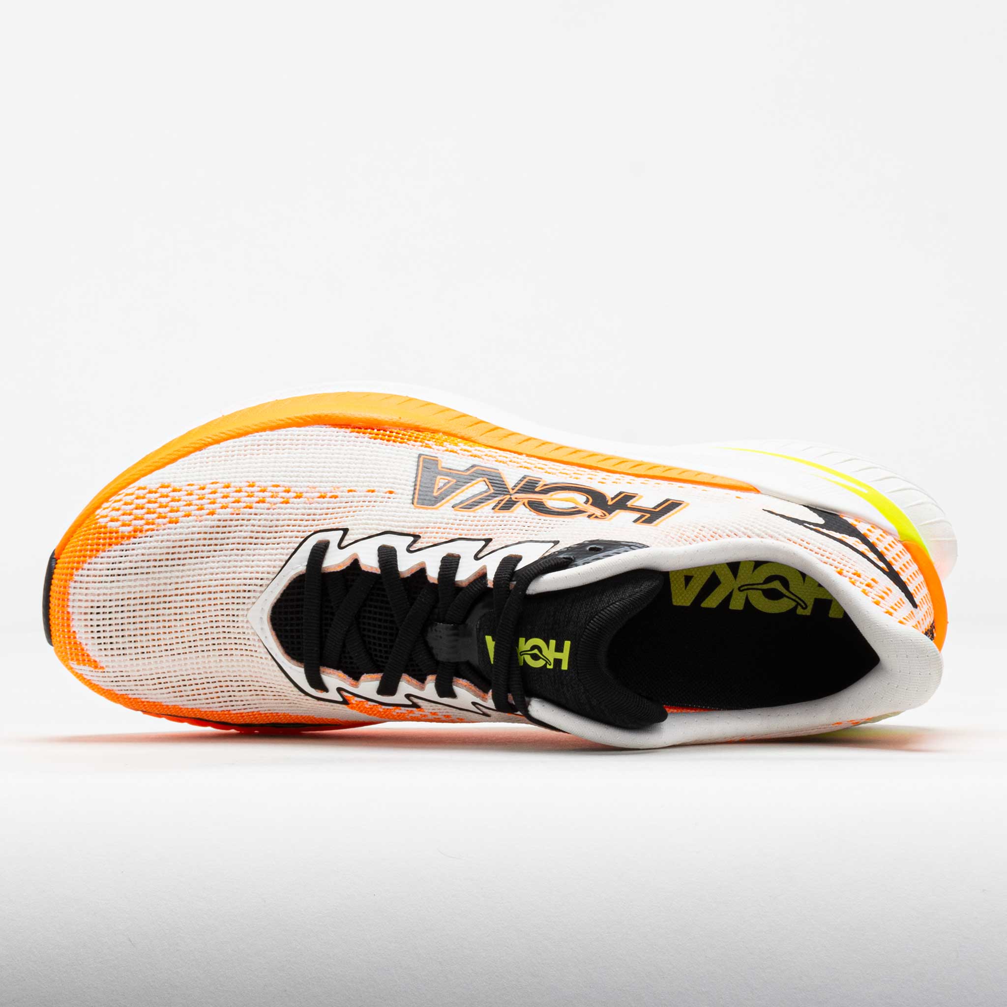 HOKA Mach X 3 Men's White/Neon Tangerine
