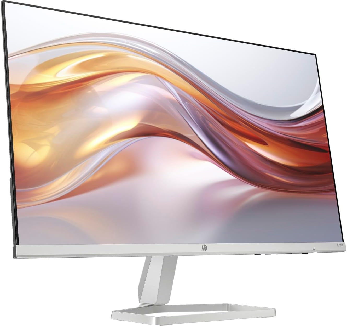 HP Series 5 524sf Monitor (Replaces M24f) 24" IPS FHD 300 Nits Display  -5 to +25 Degrees Adjustable Tilt  Flicker Free  Anti-Glare  1x HDMI  1x VGA  Black/Silver with Dockztorm HUB USB Port Expander
