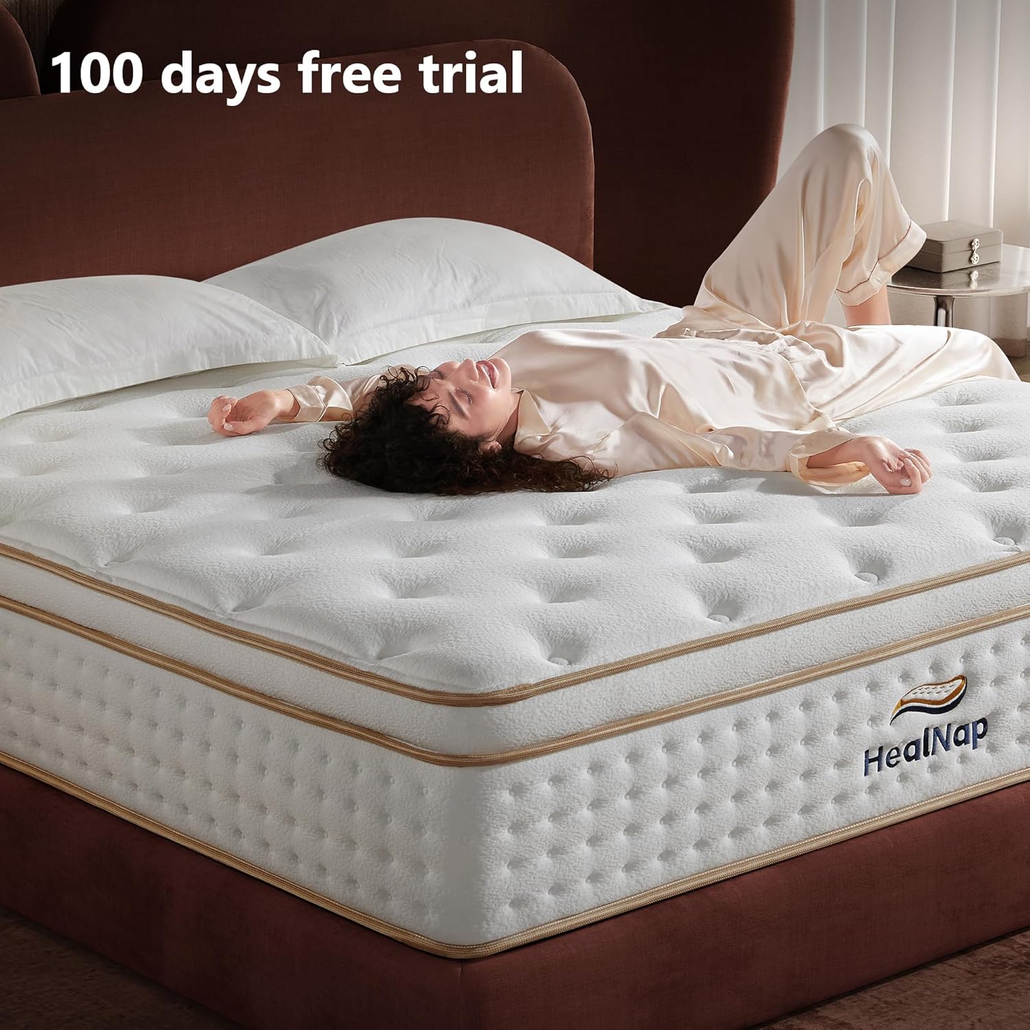 Twin,10inch Hybrid Mattress in a Box Memory Foam Mattress Size Firm with Individual Pocket Spring Upgrade Zoned Support Medium Firm Memory Fat Mattress