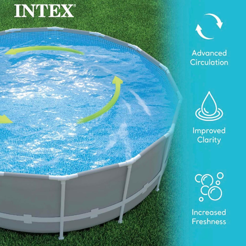 Intex 26651EG 3 000 GPH Above Ground Pool Sand Filter Pump with Automatic Timer