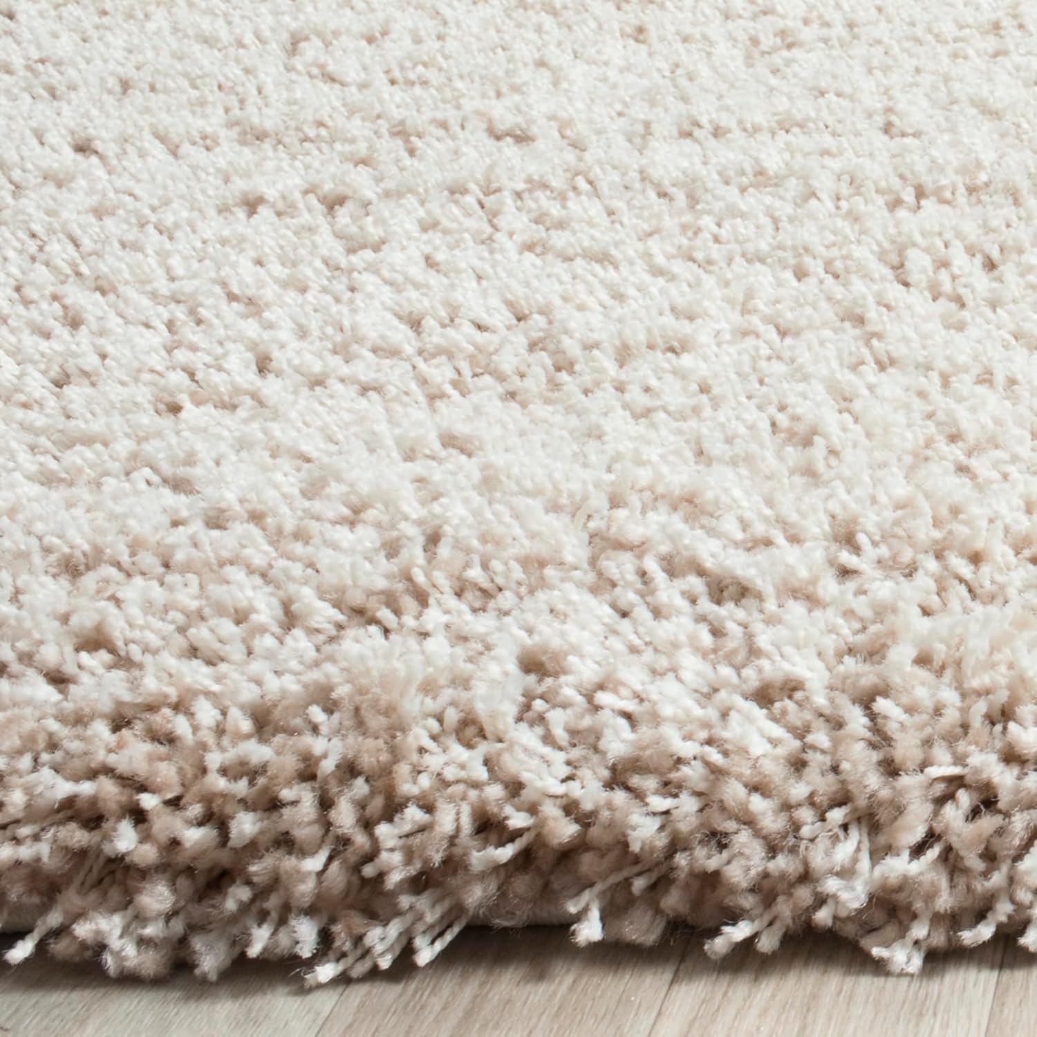 SAFAVIEH Area Rug 8x10 - California Shag Collection - Large - Beige, Non-Shedding & Easy to Clean, Ultra Plush Thick Pile, Ideal for Living Room, Bedroom, Dining Space (SG151-1313)