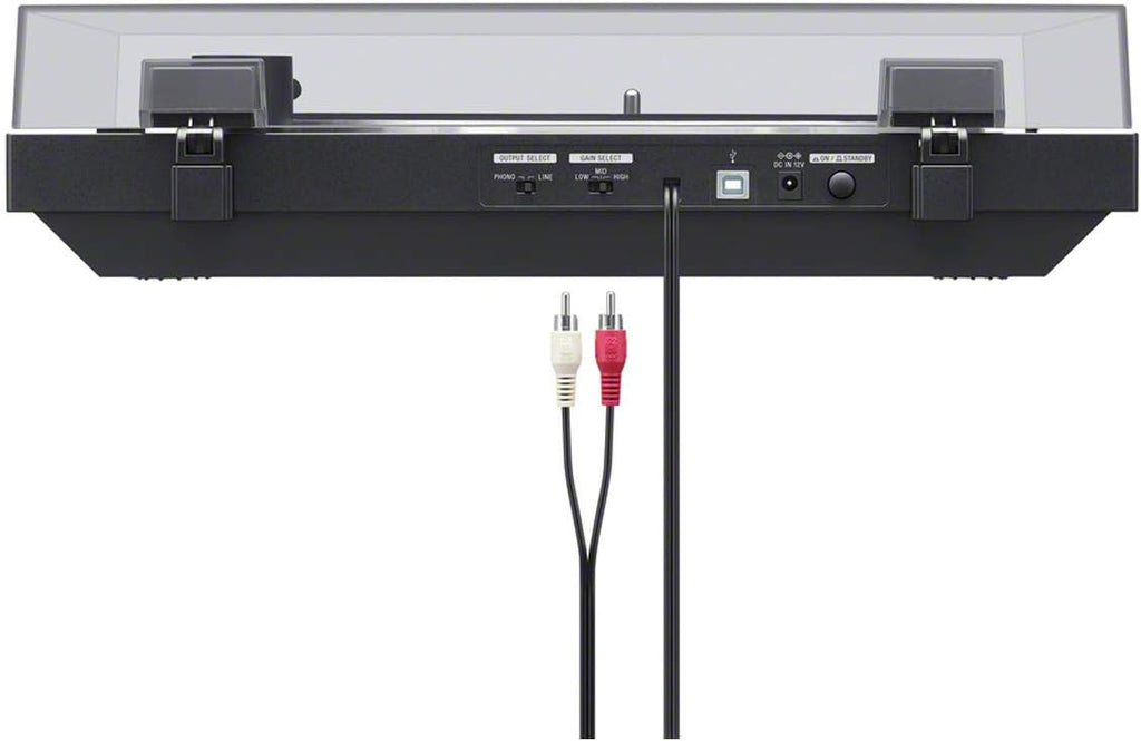 Sony PS-LX310BT Belt Drive Turntable: Fully Automatic Wireless Vinyl Record Player with Bluetooth and USB Output Black