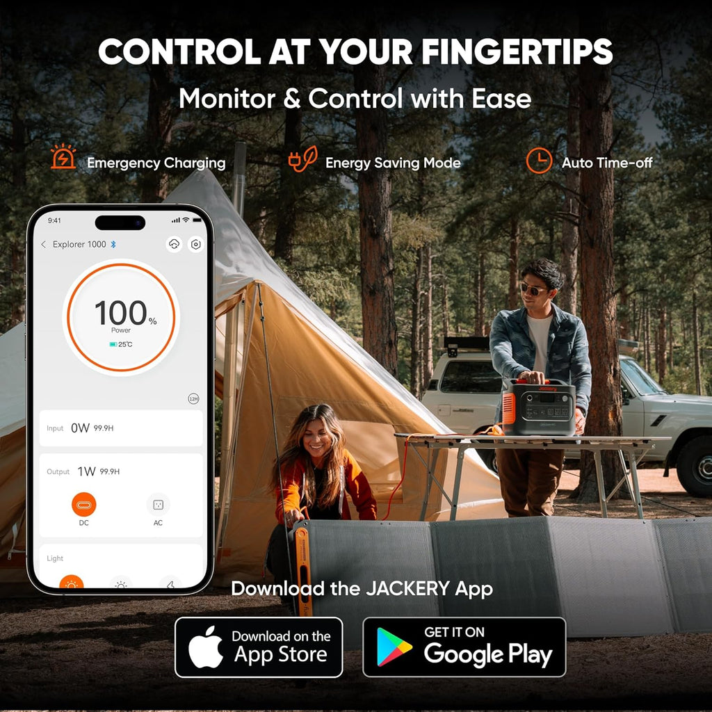 Jackery Explorer 1000 v2 Portable Power Station and Carrying Bag  1070Wh LiFePO4 Battery 1500W AC/100W USB-C Output  1 Hr Fast Charge  Solar Generator for for Outdoor  Camping