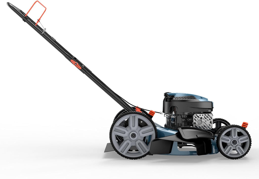 SENIX 144 cc Gas Lawn Mower  21 inch 2-in-1 Push with Mulching and Side Discharge  4-Cycle Engine  6 Position Cutting Height Adjustment for Yard and Garden