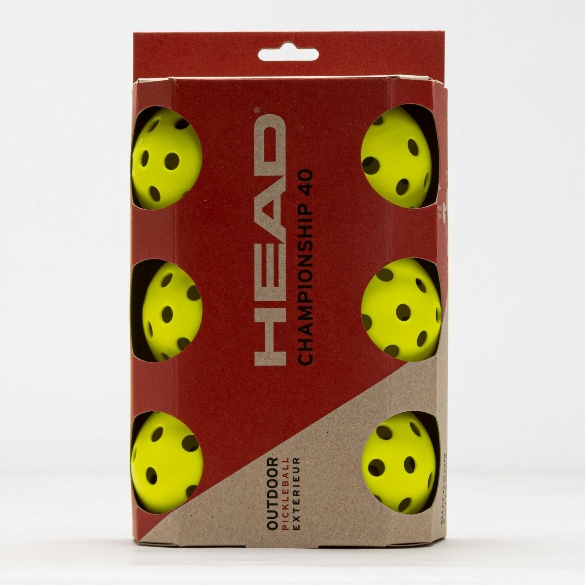 HEAD Championship 40 Outdoor Pickleball 6 Pack