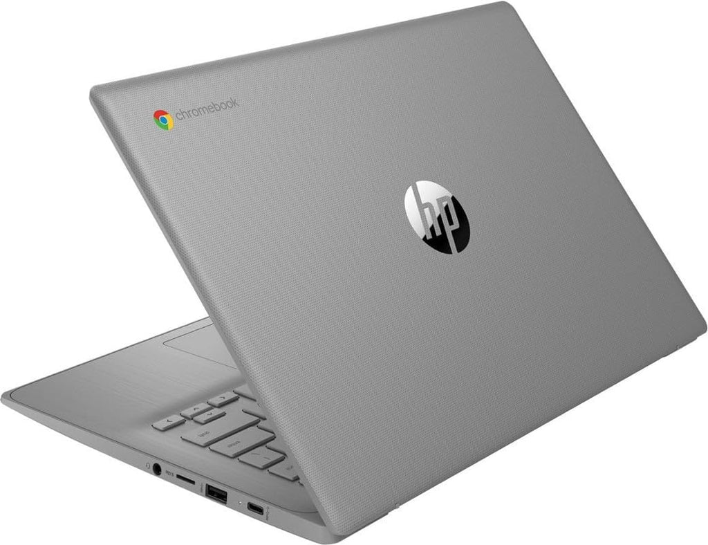 HP Chromebook 14" Business & Student Laptop Computer 4GB RAM 64GB eMMC  4-Cores Intel Celeron  HD Webcam  Long Battery Life  Chrome OS  PLUSERA Earphones