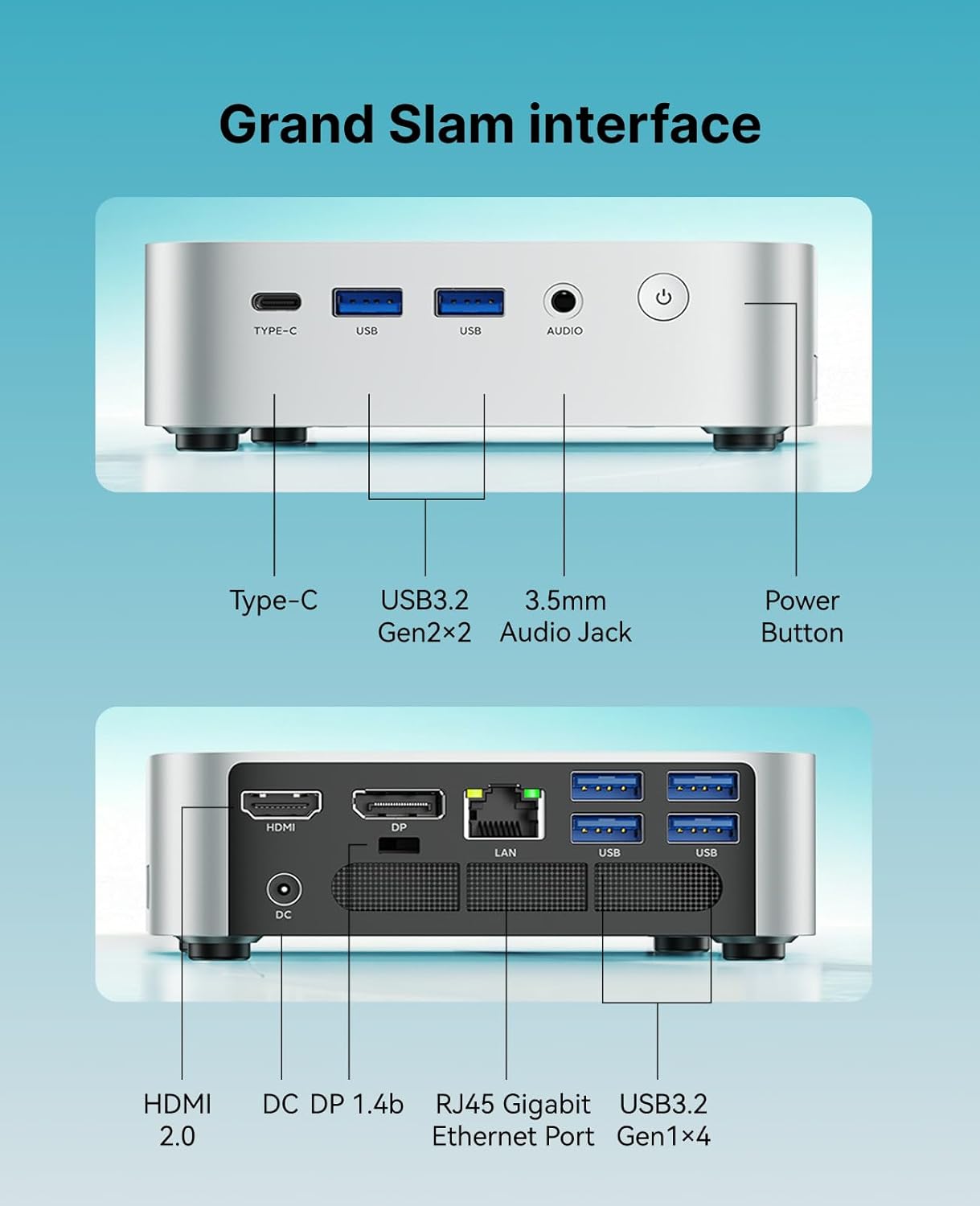 ACEMAGIC Mini PC Windows 11 Pro  AMD Ryzen 4300U(Beat 3500U/N150/N95  up to 3.7GHz)  16GB DDR4 RAM 512 SSD Mini Computers  28W MAX Desktop 4K Triple Display/HDMI/WiFi/BT/LAN for Home Office Business