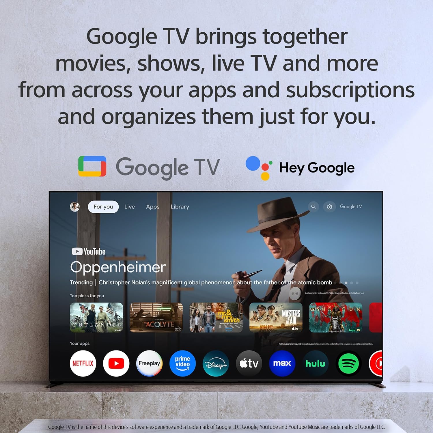Sony BRAVIA 5 65 Inch TV  Mini LED  4K Smart Google TV  XR Processor with AI Technology 120hz Television with Dolby Vision/Atmos  Exclusive Features for PlayStation®5  K-65XR50  2025 Model