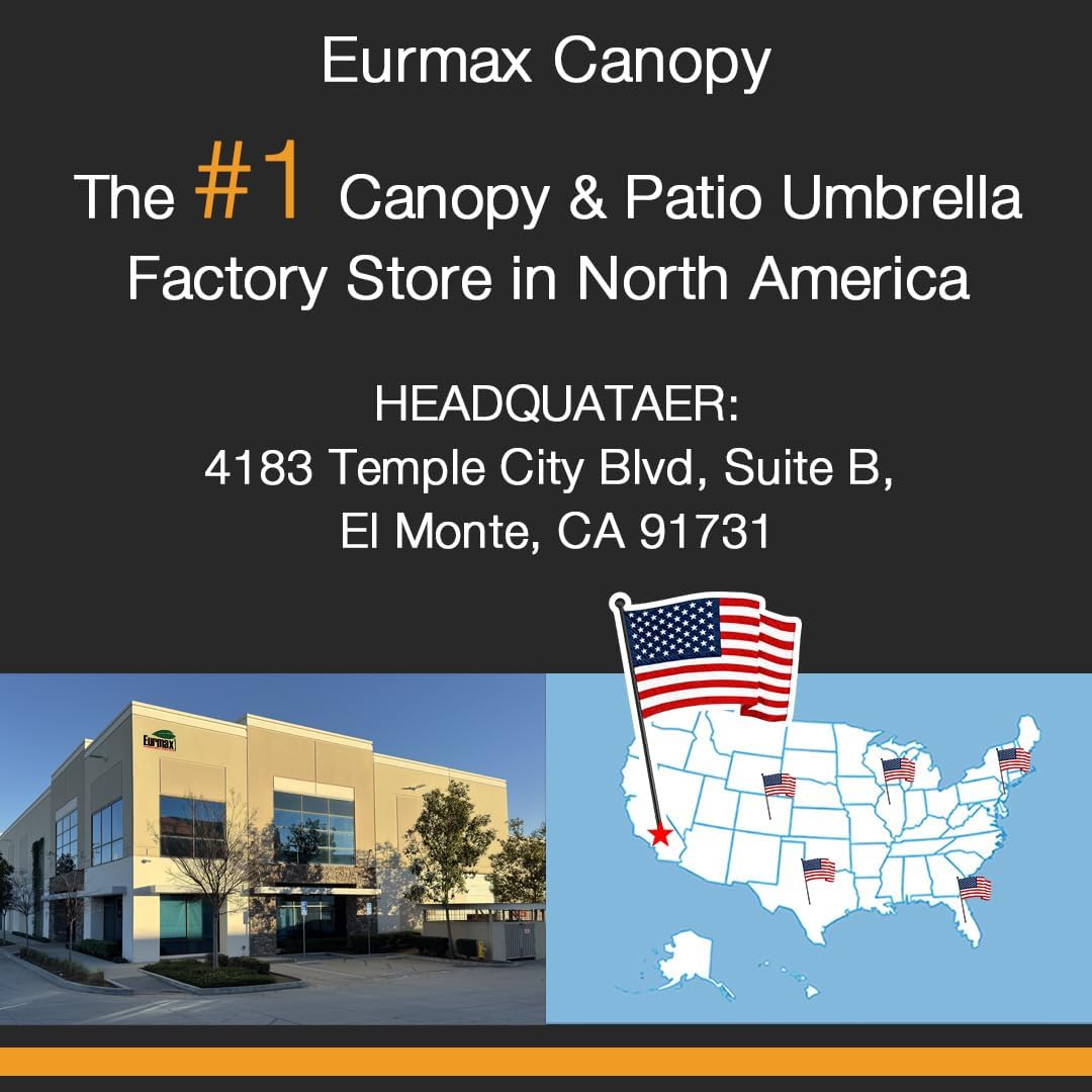 Eurmax USA NOMATTER ONE-Person Open&Close 10x10ft Pop Up Canopy Tent Portable Shelter Canopy for Outdoor Events with 1 Removable Sidewall Instant Canopies Temporary Sunshade Bonus 4 Sand Bags(Blue)