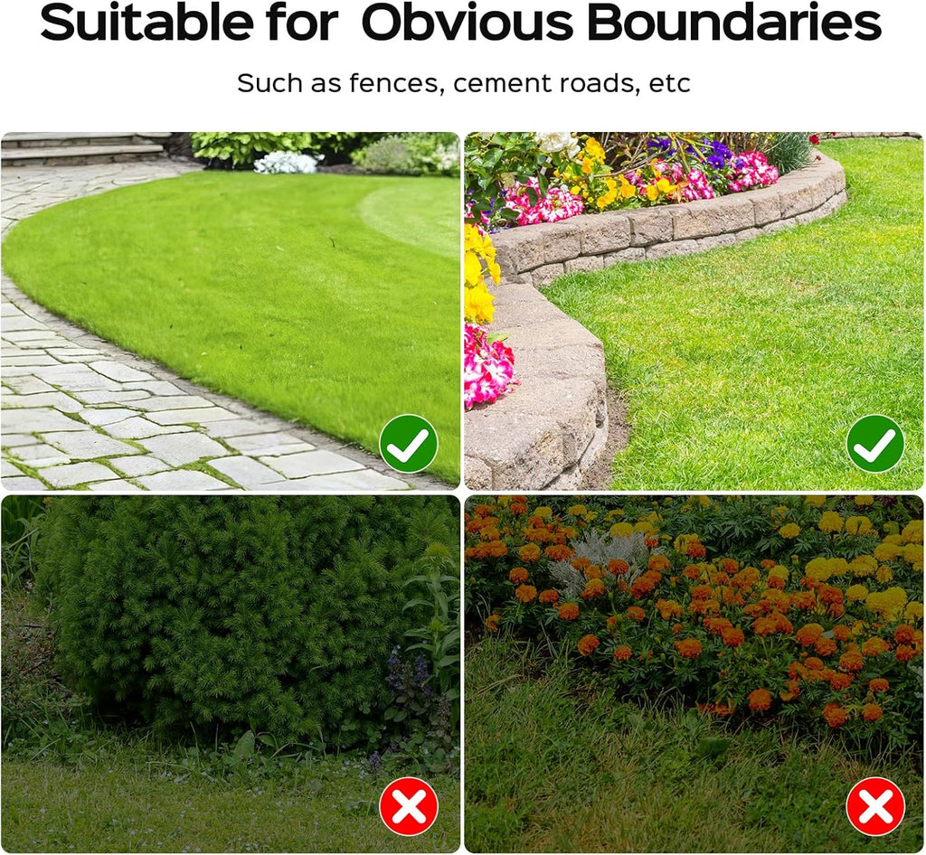 V100 Robot Lawn Mower with HD Vision Navigation  Smart Obstacle Detection  Collision Sensors  Adjustable Cutting Height  Low-Noise Operation—Perfect for Small Lawns up to 1 600 sq ft.