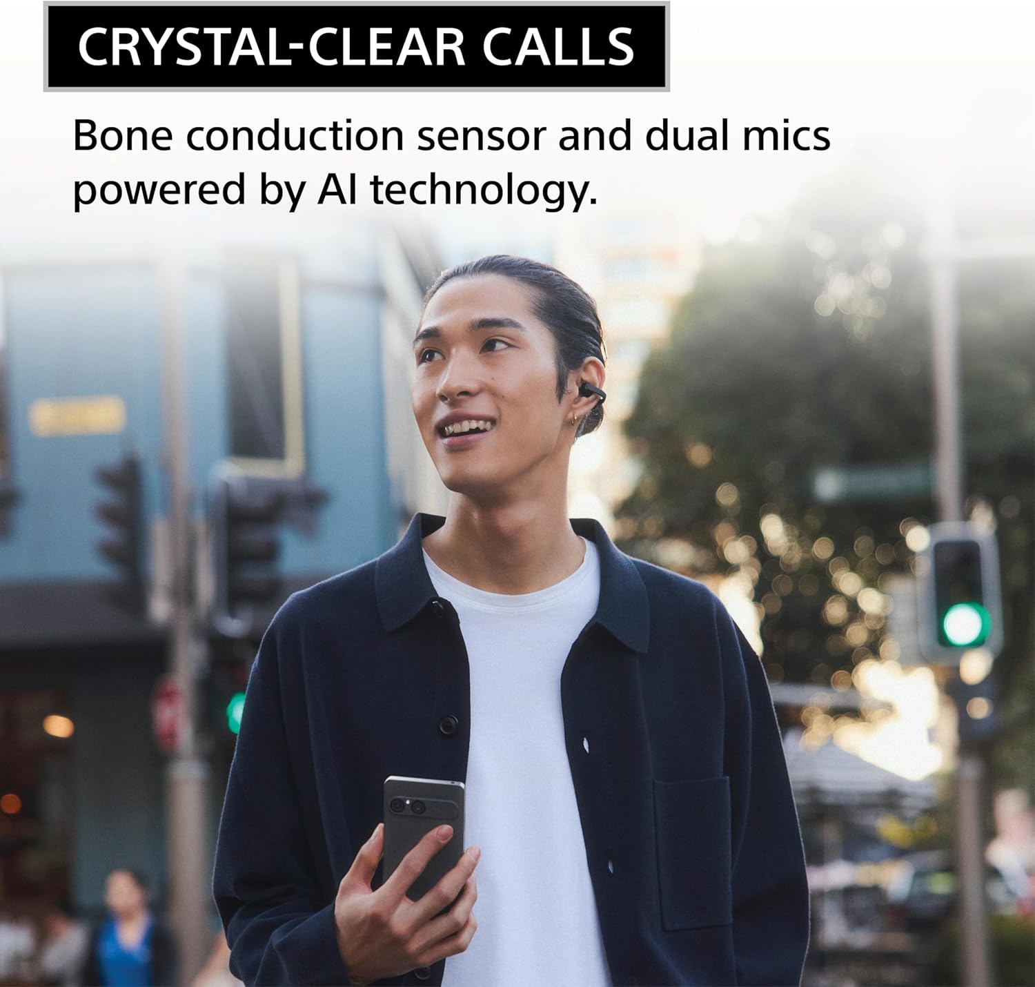 Sony LinkBuds Clip Open-Ear Truly Wireless Earbuds, Comfortable & Secure Fit, Lightweight Clip-On Design, Touch Controls, Ambient Sound Awareness, Water Resistant, Up to 37 Hrs of Playback, Black