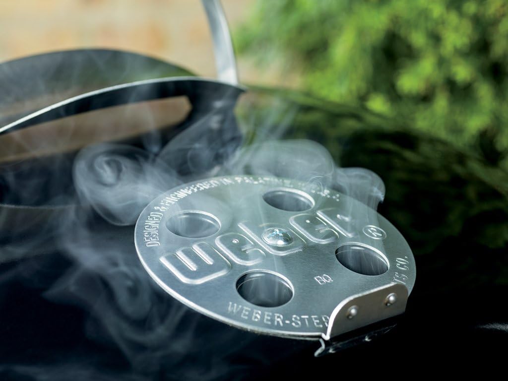 Weber Original Kettle Charcoal Grill  22-Inch  Black – Classic Outdoor BBQ Grill with One‑Touch™ Cleaning System & Precise Temperature Control Dampers