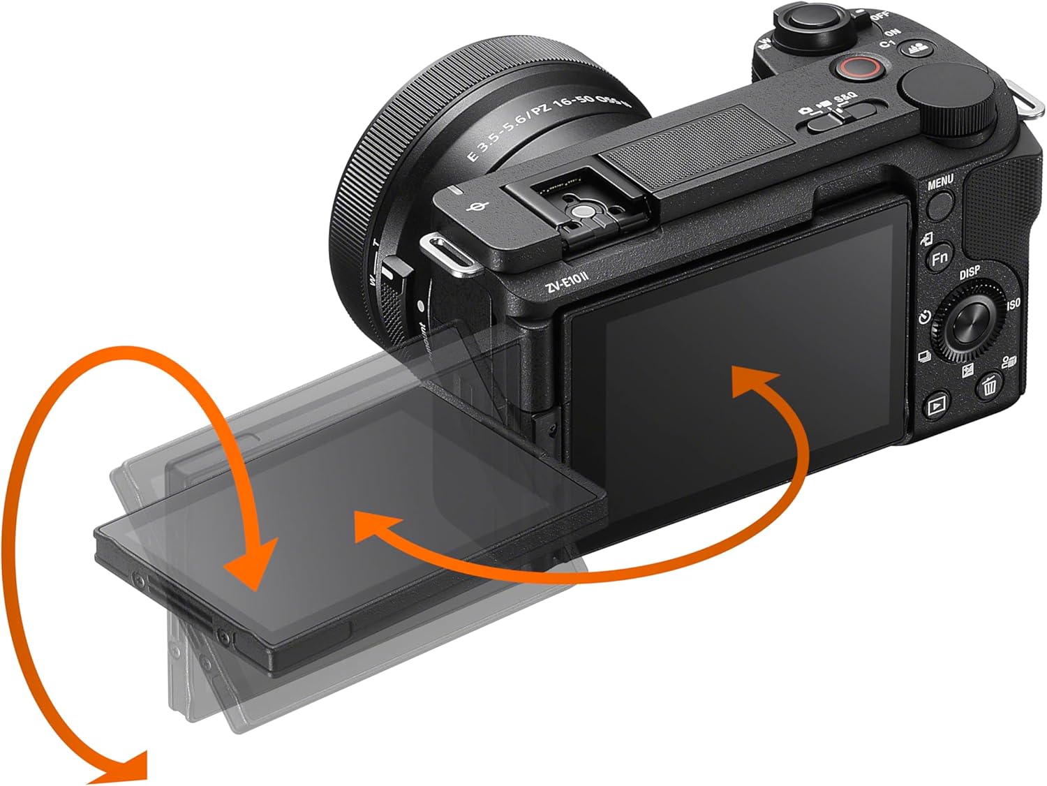 Sony Alpha ZVE10 II - APS-C Interchangeable Lens Mirrorless Content Creators' Camera - Black - with Lens