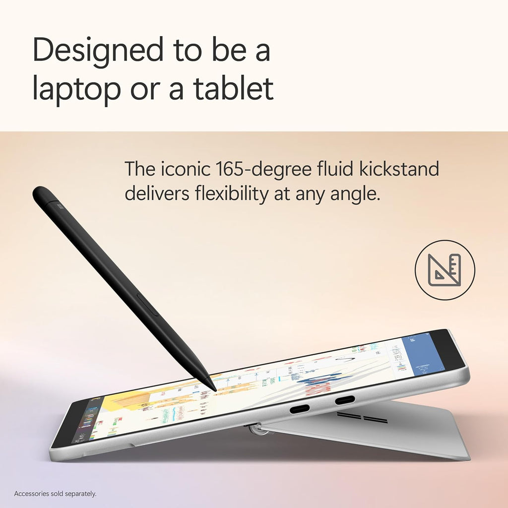 Microsoft Surface Pro 2-in-1 Laptop/Tablet (2025)  Windows 11 Copilot+ PC  12" Touchscreen Display  Snapdragon X Plus (8 Core)  16GB RAM  512GB Storage  Platinum