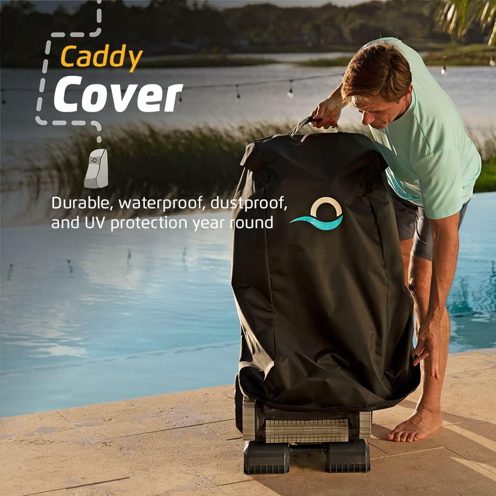 Dolphin Nautilus CC Automatic Robotic Pool Vacuum Cleaner Includes Caddy and Classic Cover for Storage and Protection  Ideal for In-Ground Pools up to 33 FT in Length