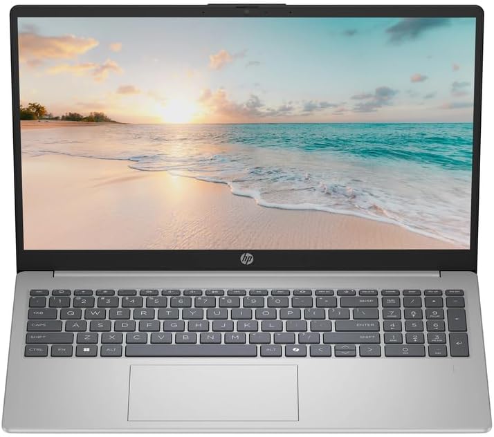 HP 15.6" FHD Business & Student Laptop Computer  32GB RAM 1TB SSD  8-Cores Intel Core i3 Processor  Windows 11  Fingerprint Reader  PLUSERA Earphones & 8-in-1 Hub Included  Natural Silver