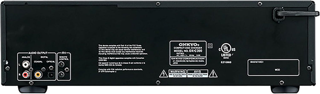 Onkyo DXC390 6-Disc CD Changer, Black