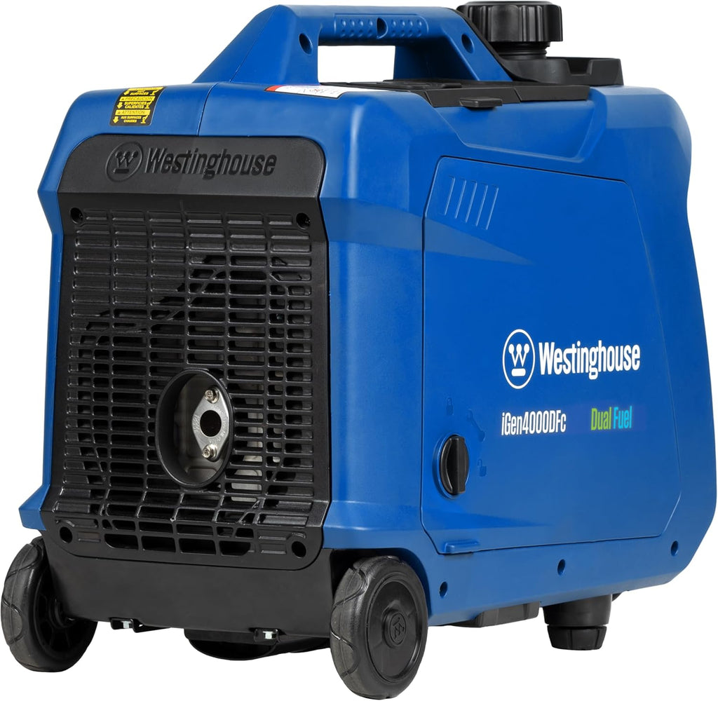 Westinghouse 4000 Peak Watt Super Quiet Dual Fuel Portable Inverter Generator  Remote Electric Start  Gas & Propane Powered  RV Ready  CO Sensor  Parallel Capable