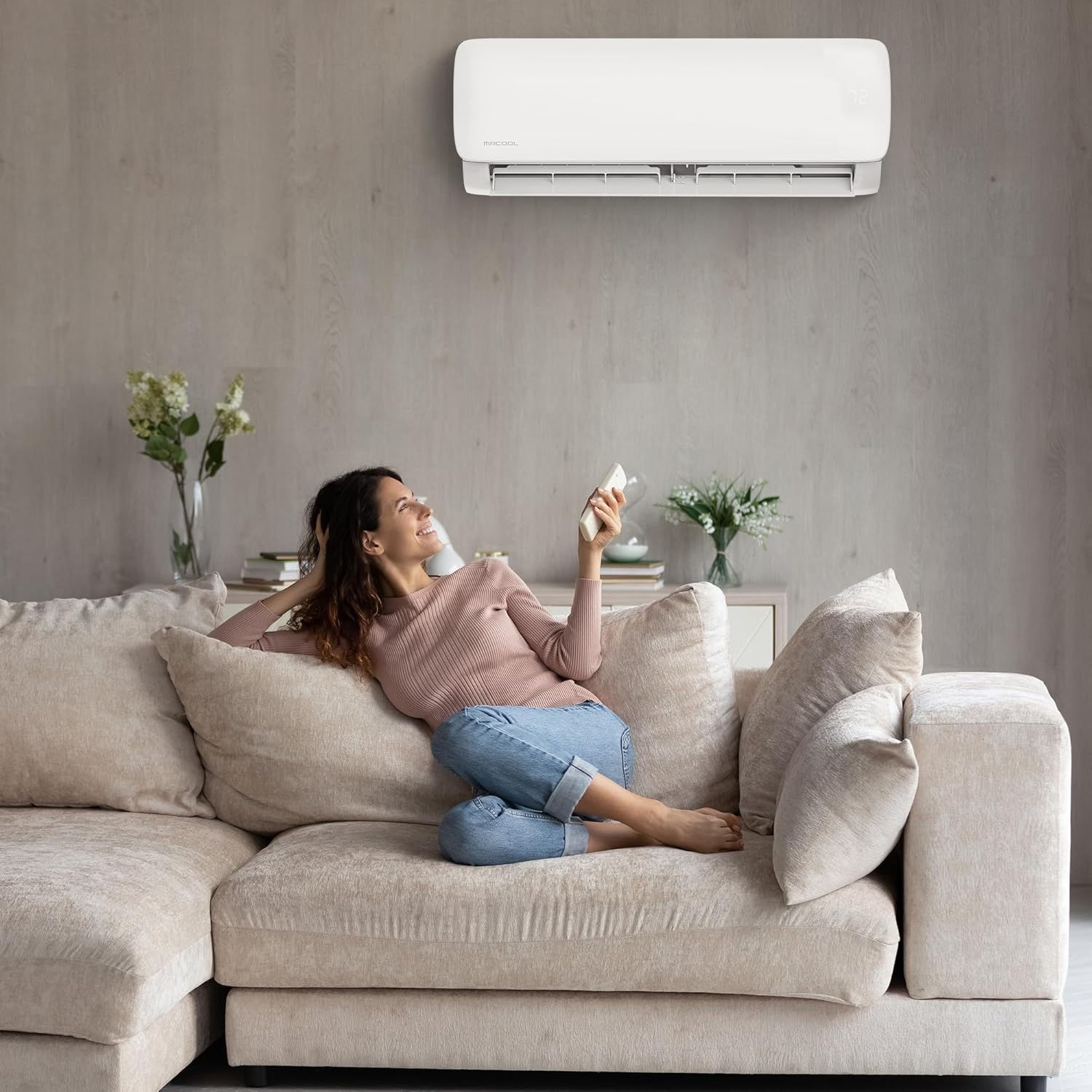 MRCOOL 12000 BTU 115V Ductless Inverter Mini Split Air Conditioner & Heat Pump System, Easy Pro Series - Wall-Mounted AC Unit w/Heating and Cooling for Home, Office & Commercial Space