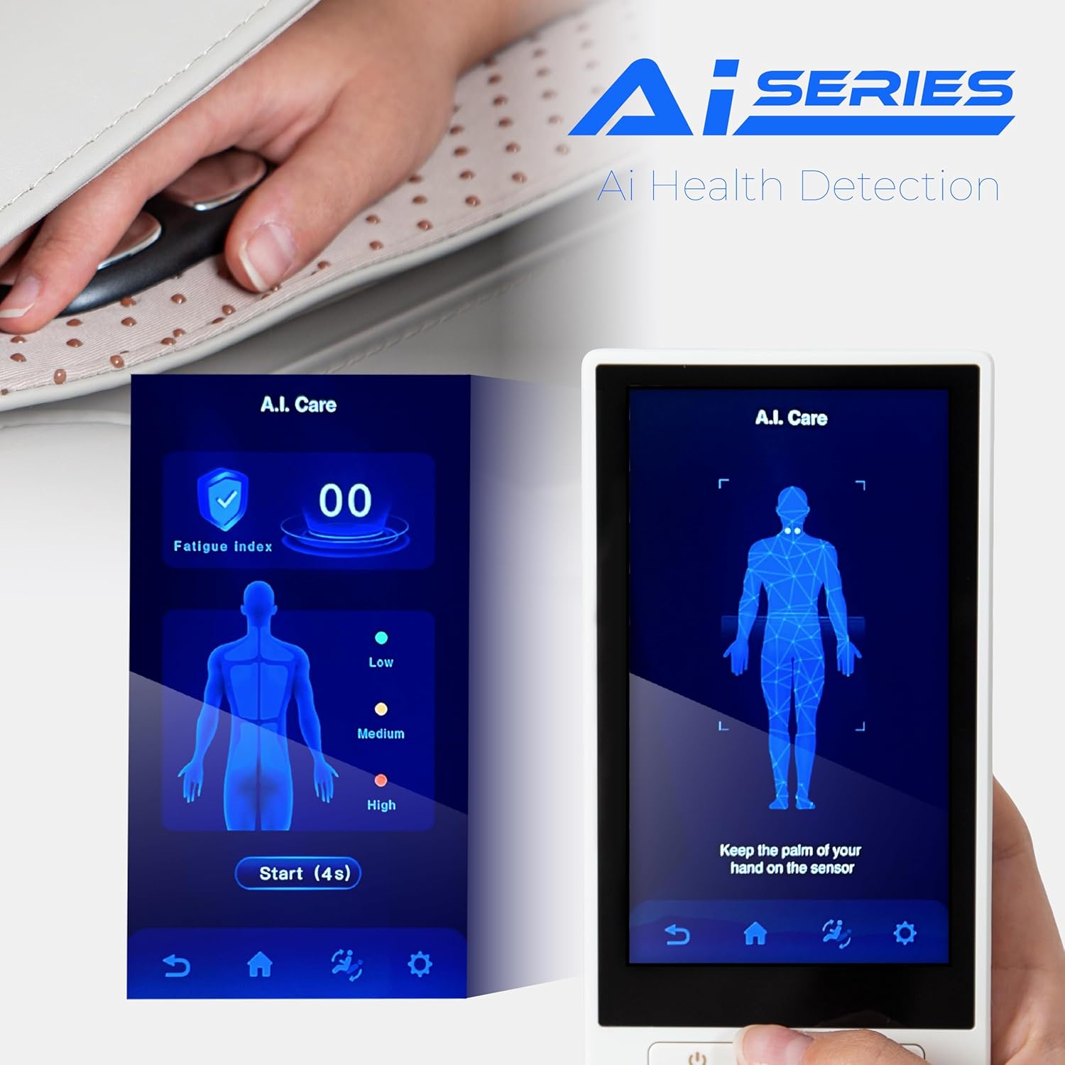 Osaki Ai Monarch LE | Full Body | Sonic Massage | 3D + Massage Mechanism | Body Scan | Hand Reflexology (Black)