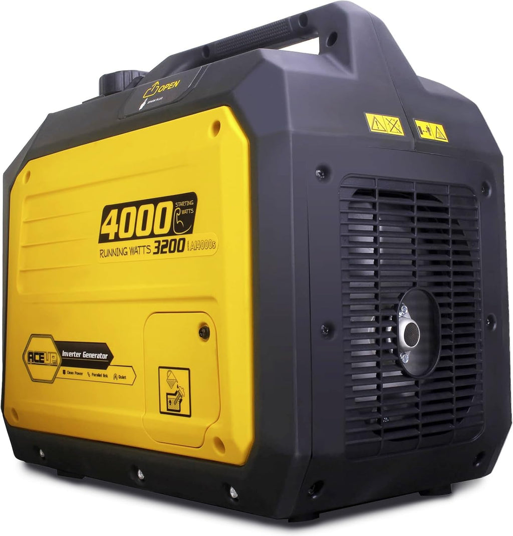 Aceup Energy 4000 Watt Inverter Generator Portable 149cc  Gas Powered Generator Quiet for Home  RV-Ready  EPA Compliant