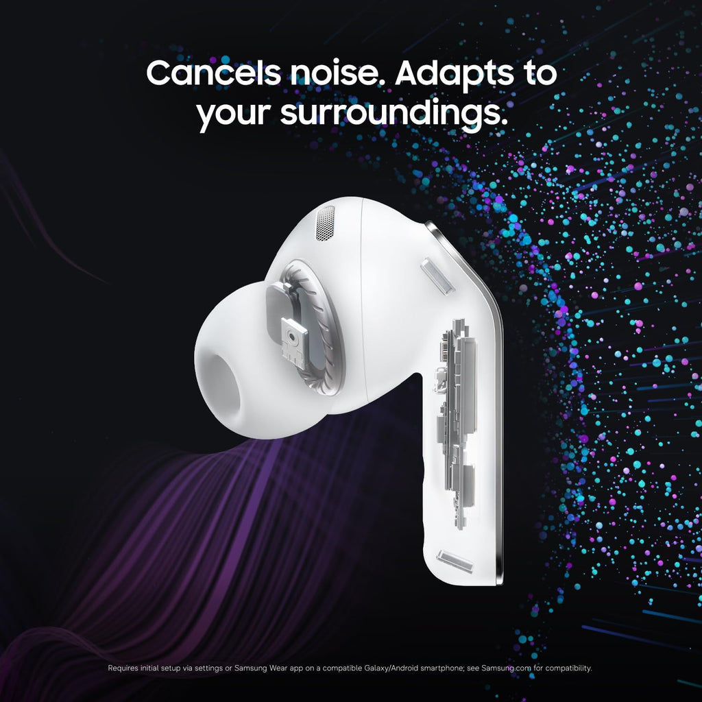 Samsung Galaxy Buds 4 Pro (2026) AI True Wireless Bluetooth Earbuds  Hi-Res Audio  2-Way Speaker  ANC 2.0  Optimized Comfort  IP57  Live Translation  White US Version  2 Yr Warranty