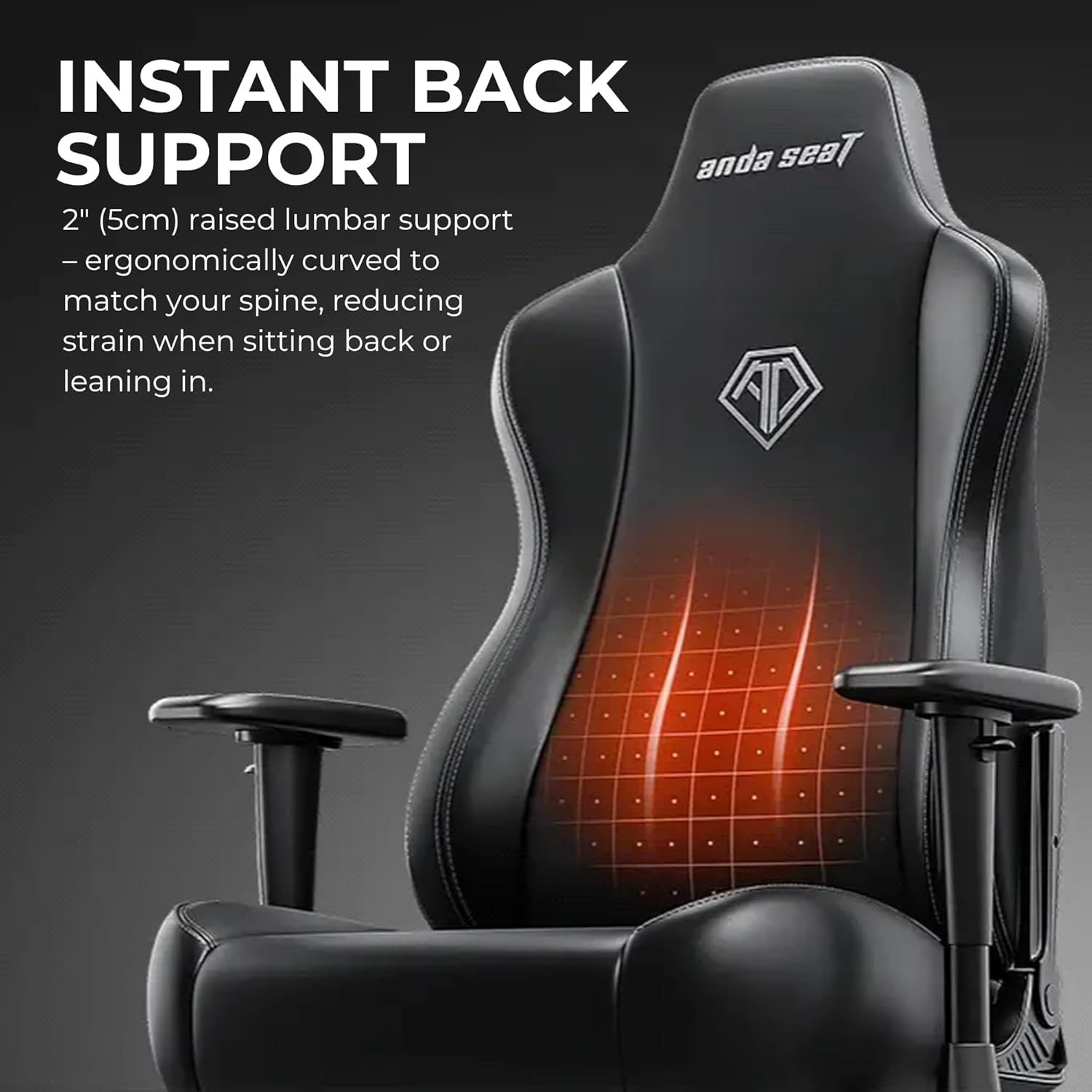 Anda Seat Novis Gaming Chair for Adults - Large Reclining Video Game Chairs, Linen Fabric Ergonomic Office Chair, Heavy Duty Back Lumbar Support - Gray Fabric Computer Chairs for Home & Work