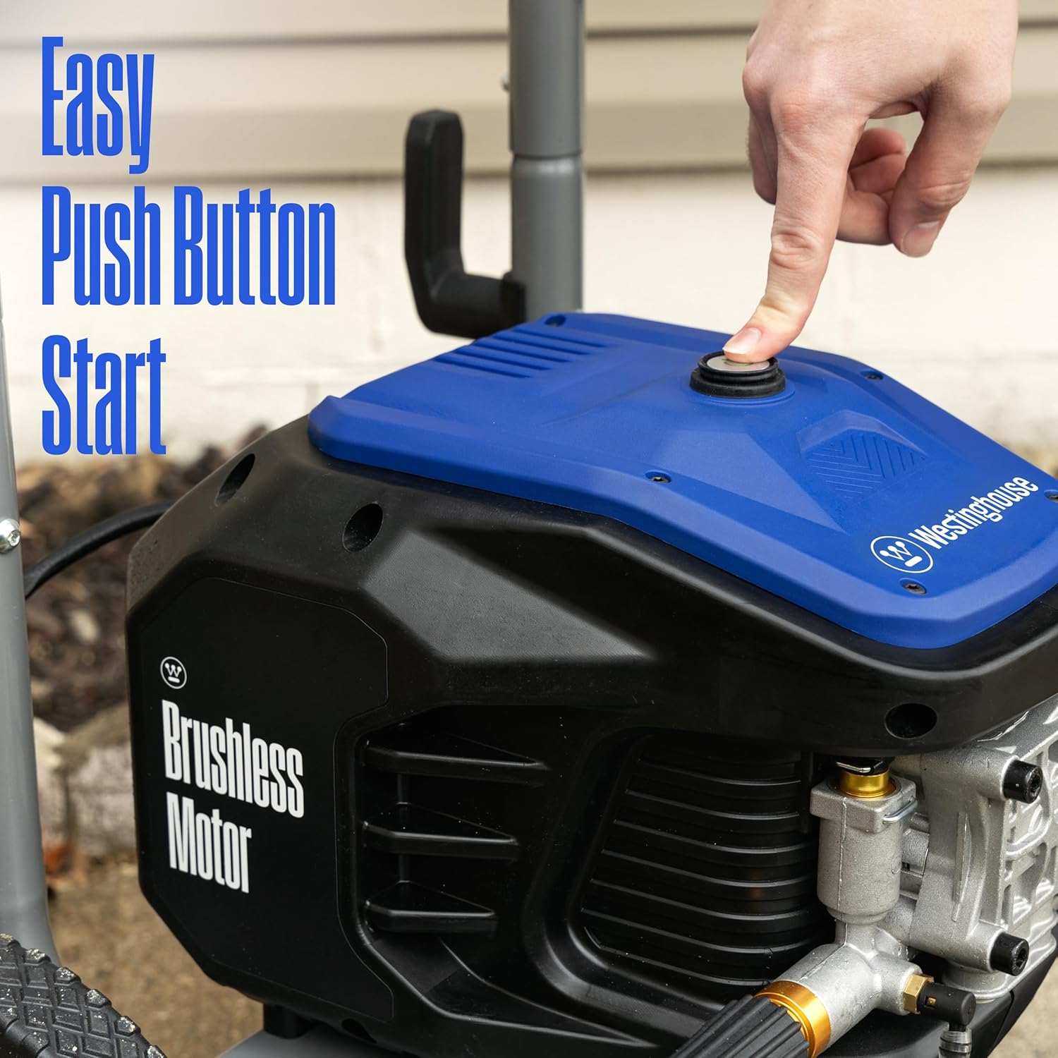 Westinghouse WPX3400e Electric Pressure Washer  3400 Max PSI and 2.0 Max GPM  Brushless Motor  Onboard Soap Tank  Spray Gun and Wand  5 Nozzle Set  for Cars/Fences/Driveways/Homes/Patios/Furniture
