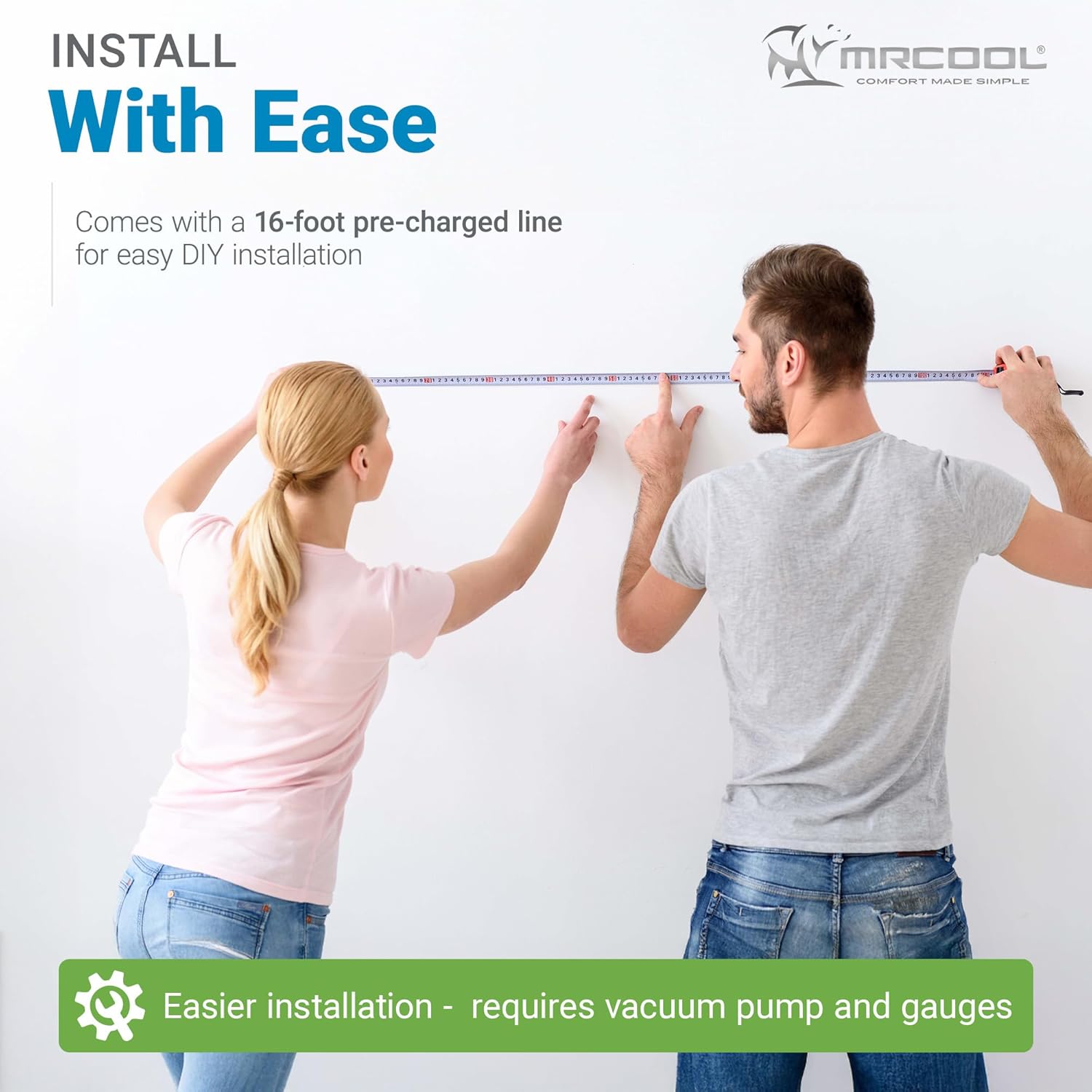 MRCOOL 12000 BTU 115V Ductless Inverter Mini Split Air Conditioner & Heat Pump System, Easy Pro Series - Wall-Mounted AC Unit w/Heating and Cooling for Home, Office & Commercial Space