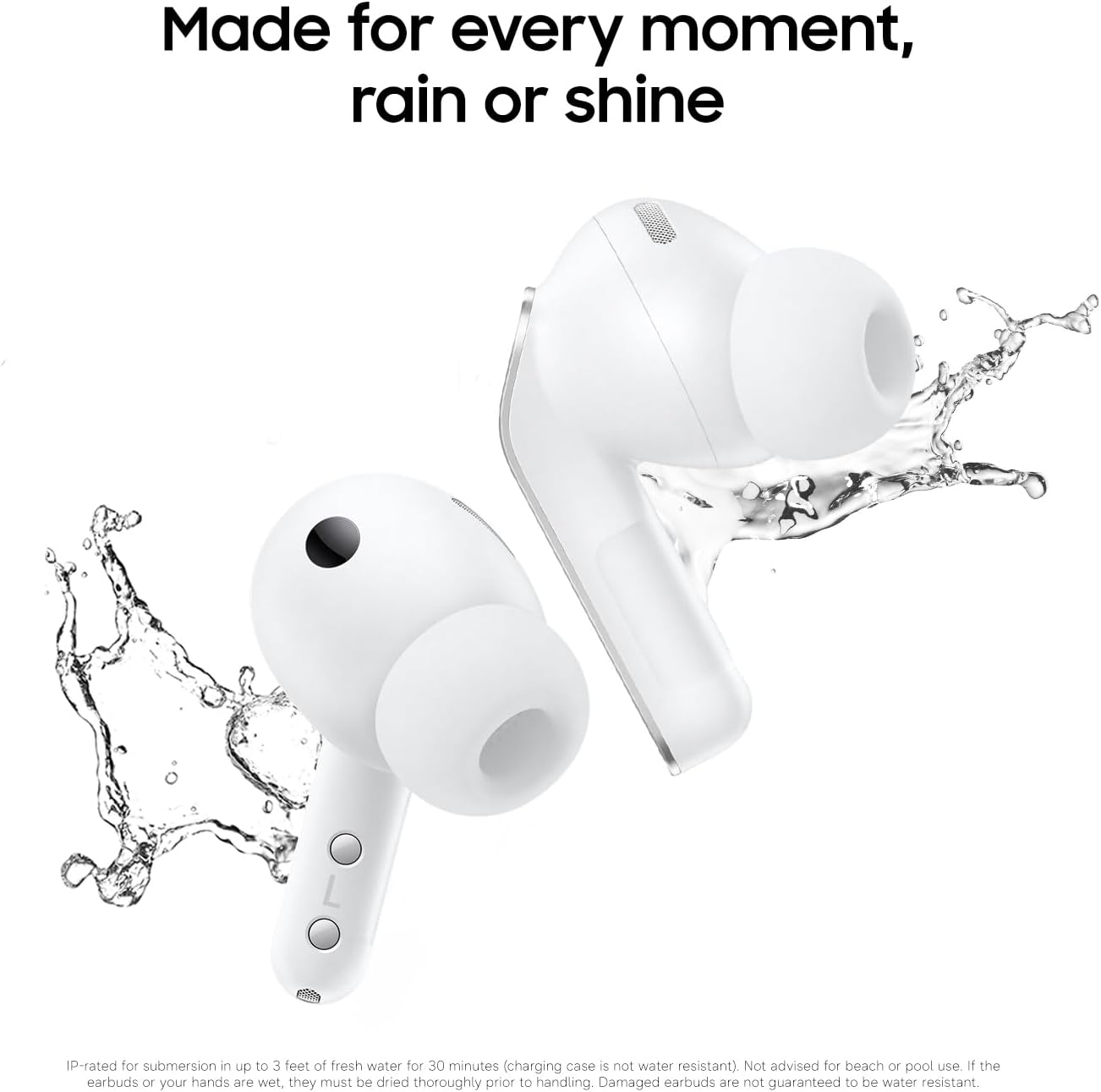 Samsung Galaxy Buds 4 Pro (2026) AI True Wireless Bluetooth Earbuds  Hi-Res Audio  2-Way Speaker  ANC 2.0  Optimized Comfort  IP57  Live Translation  White US Version  2 Yr Warranty