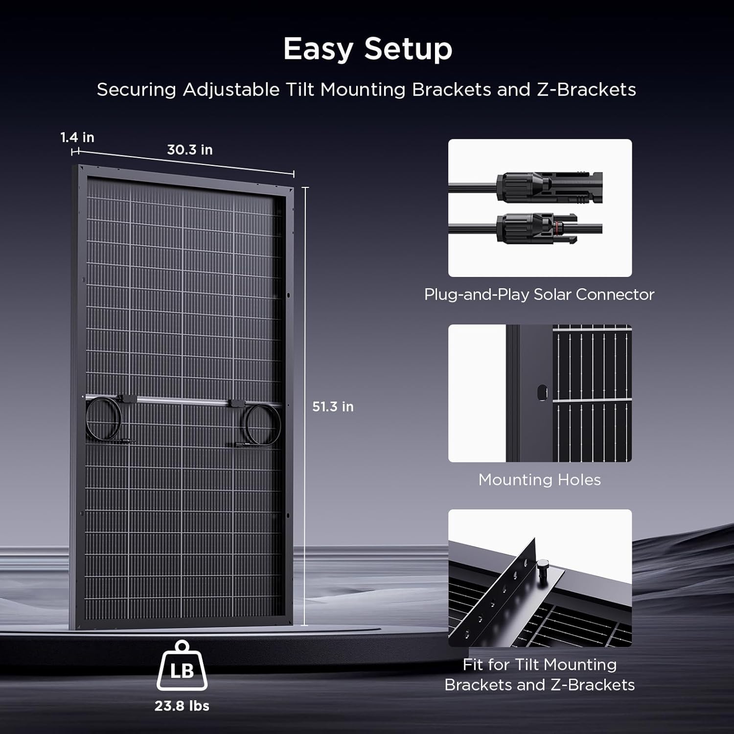 N-Type 16BB 400W Bifacial Solar Panel  2Pcs 200 Watt Solar Panel 12V  25% High Efficiency  Dual-module Parallel Anti-Shade Design  for RV Van Marine Home Rooftop Off-Grid Systems (2 Pack 200W)