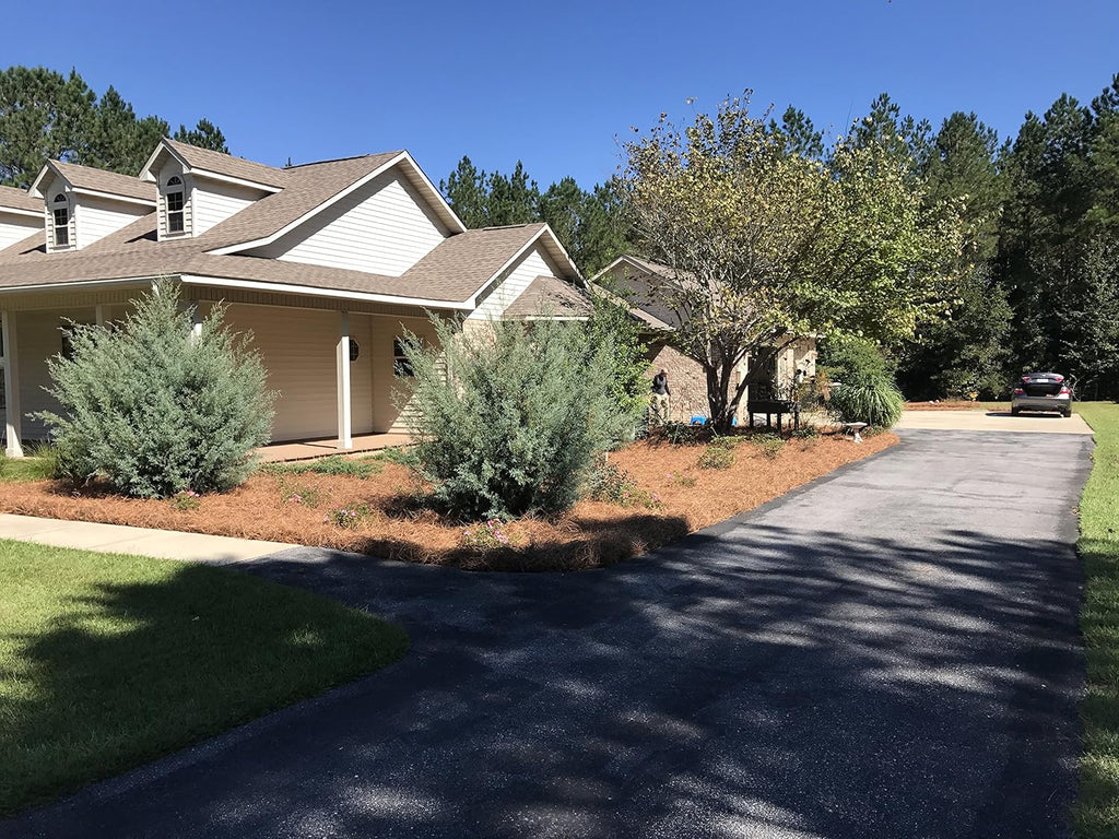 Long Needle Pine Straw Mulch - 2400 Sqft Coverage 1 Set - Premium USA Harvested PineStraw for Landscaping  Weed Control  Moisture Retention & Erosion Control - USA Pinestraw