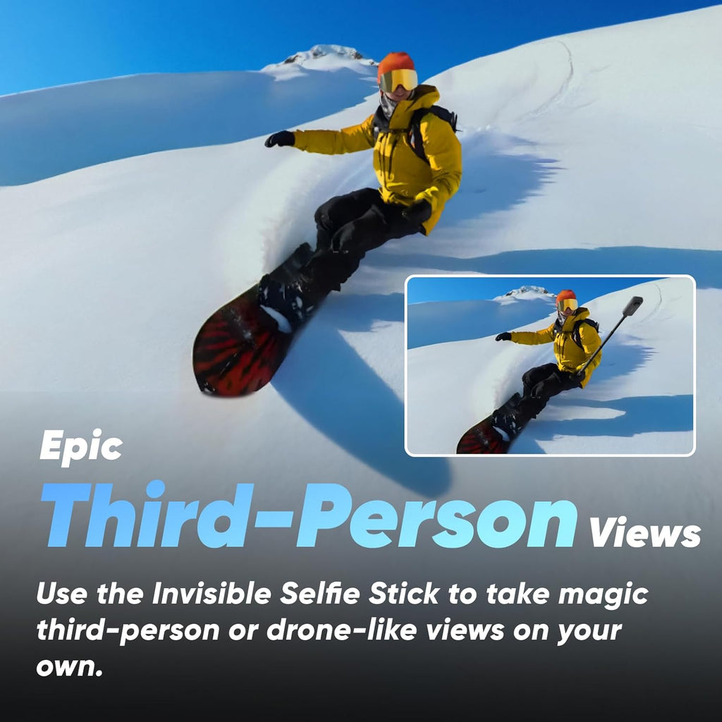 Insta360 X3 Starter Bundle - Waterproof 360° Action Camera with 1/2 Inch Sensor  5.7K 360°  72MP 360° Photos  Stabilisation  2.29" Touch Screen  Vibration Feedback  AI Editing  Live Streaming